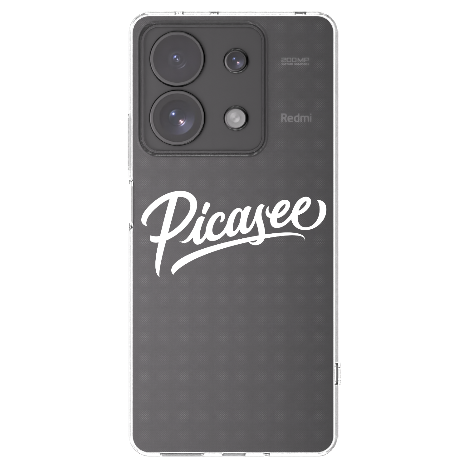 Picasee silikonowe przeźroczyste etui na Xiaomi Redmi Note 13 Pro 4G - Picasee - old logo - white