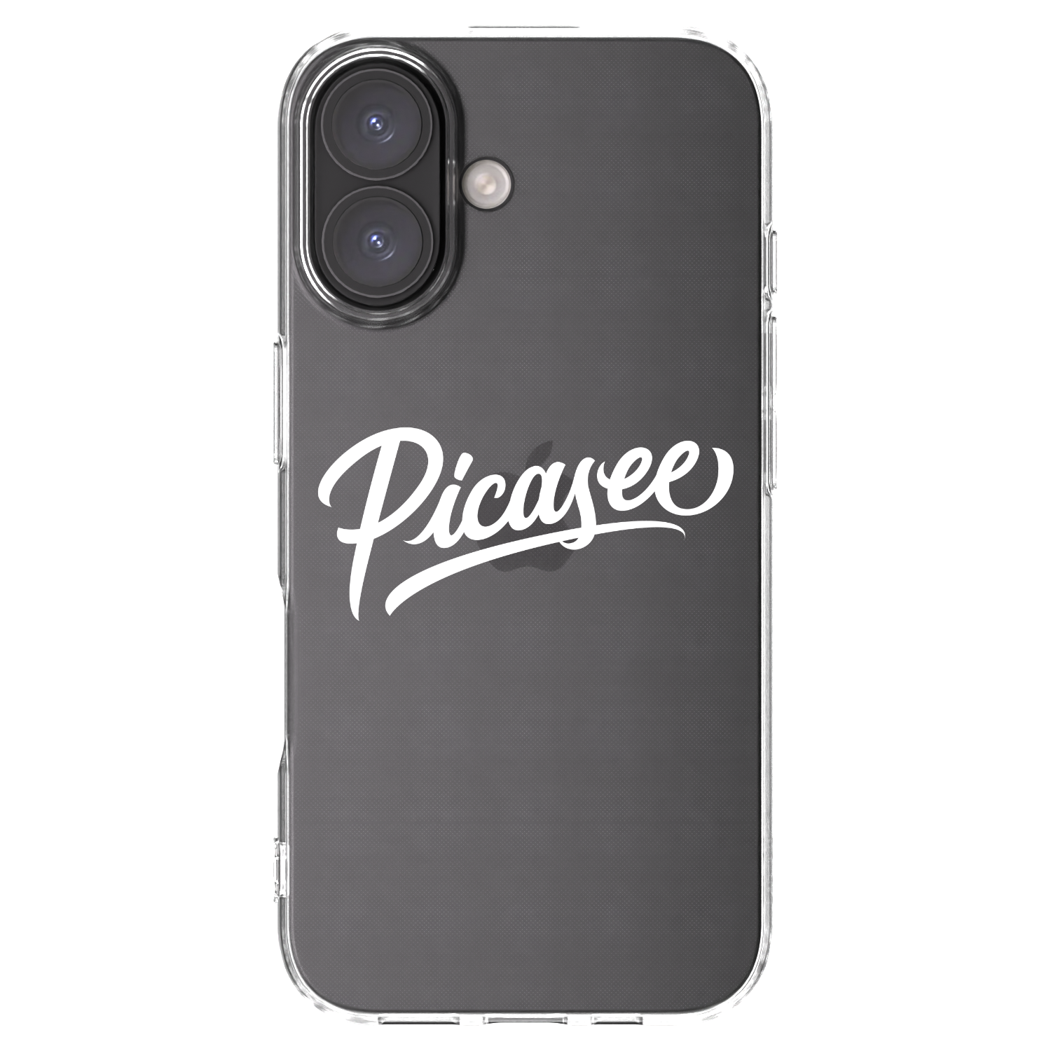 Picasee silikonowe przeźroczyste etui na Apple iPhone 16 - Picasee - old logo - white