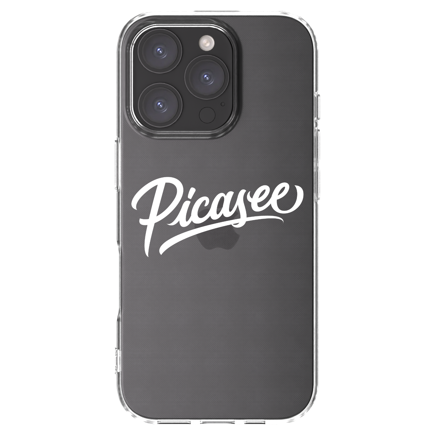 Picasee silikonowe przeźroczyste etui na Apple iPhone 16 Pro - Picasee - old logo - white