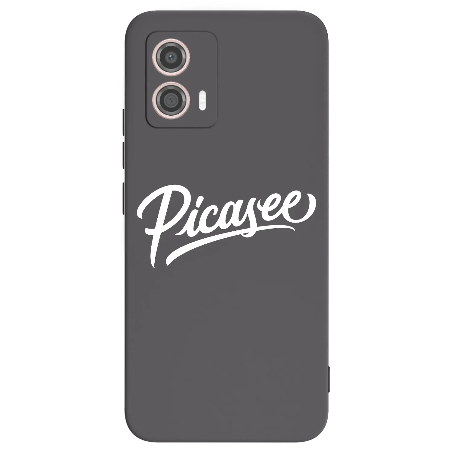 Picasee silikonowe czarne etui na Motorola Moto G53 5G - Picasee - old logo - white