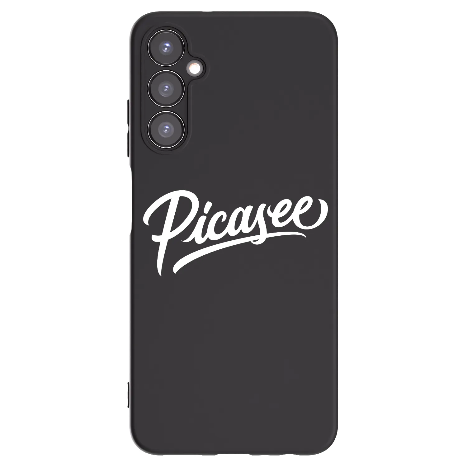 Picasee silikonowe czarne etui na Samsung Galaxy A05s A057G - Picasee - old logo - white