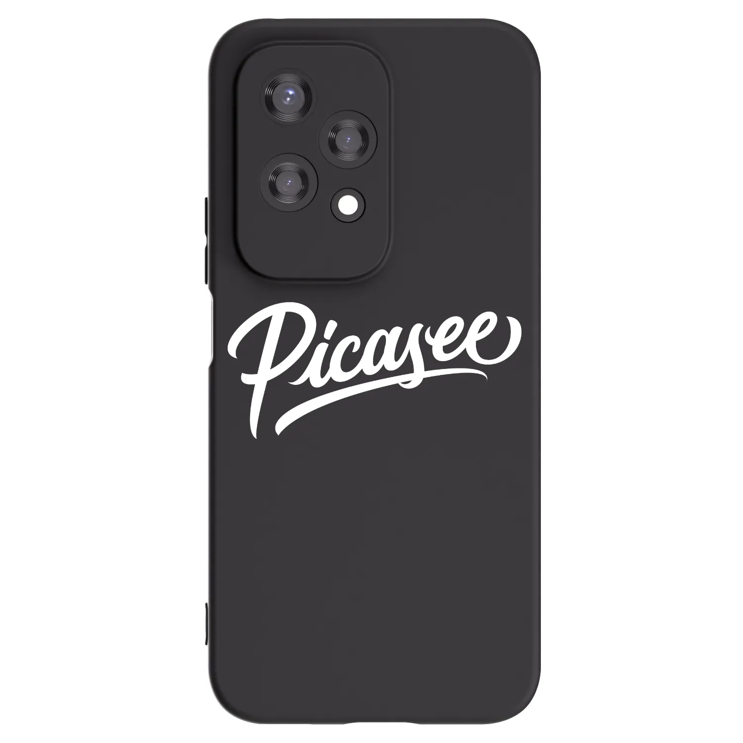 Picasee silikonowe czarne etui na Honor 200 Lite - Picasee - old logo - white