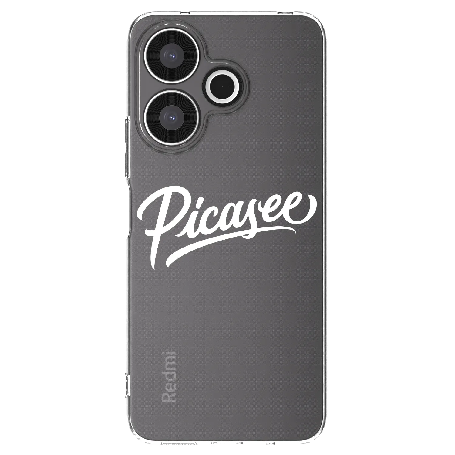 Picasee silikonowe przeźroczyste etui na Xiaomi Redmi 13 4G - Picasee - old logo - white