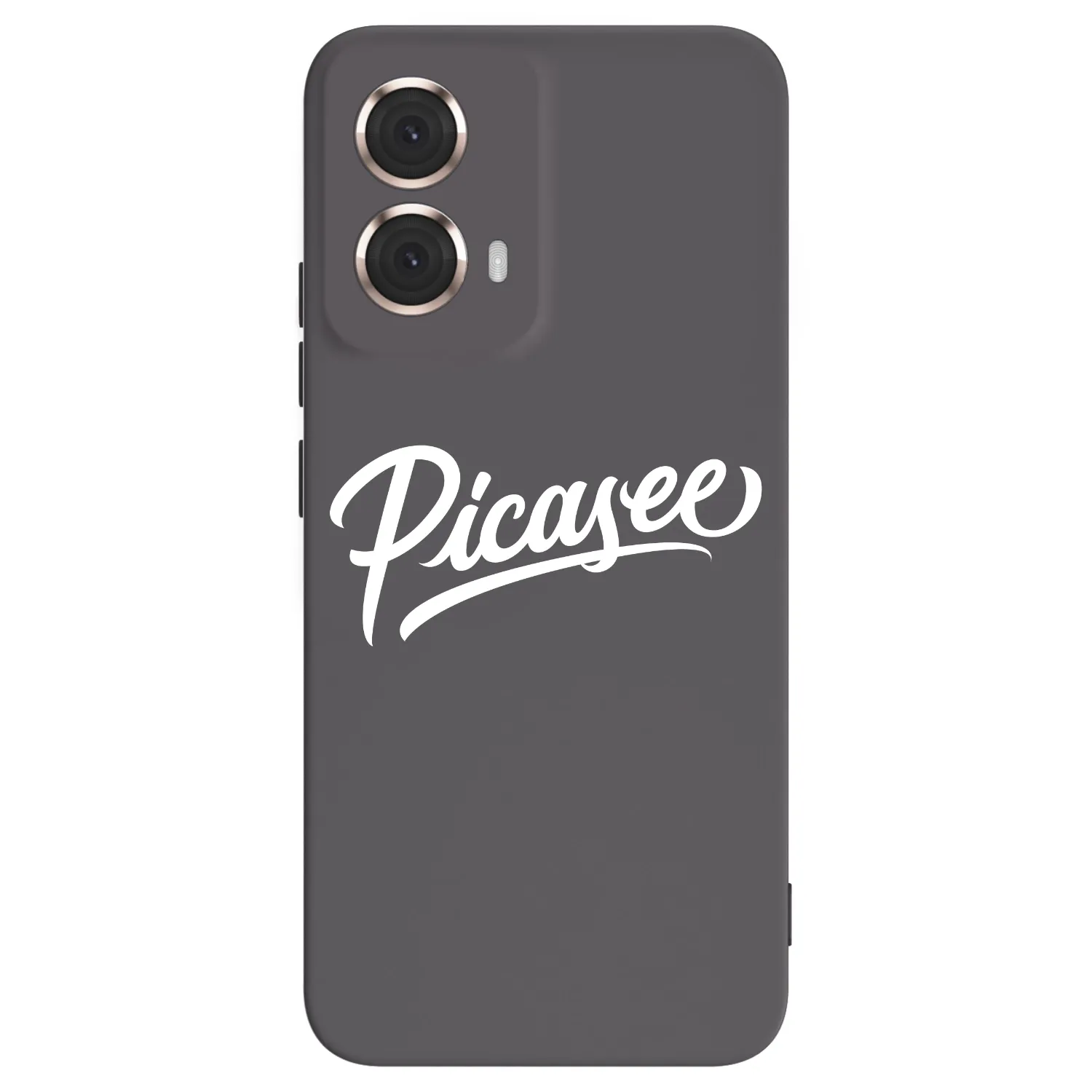 Picasee silikonowe czarne etui na Motorola Moto G85 - Picasee - old logo - white