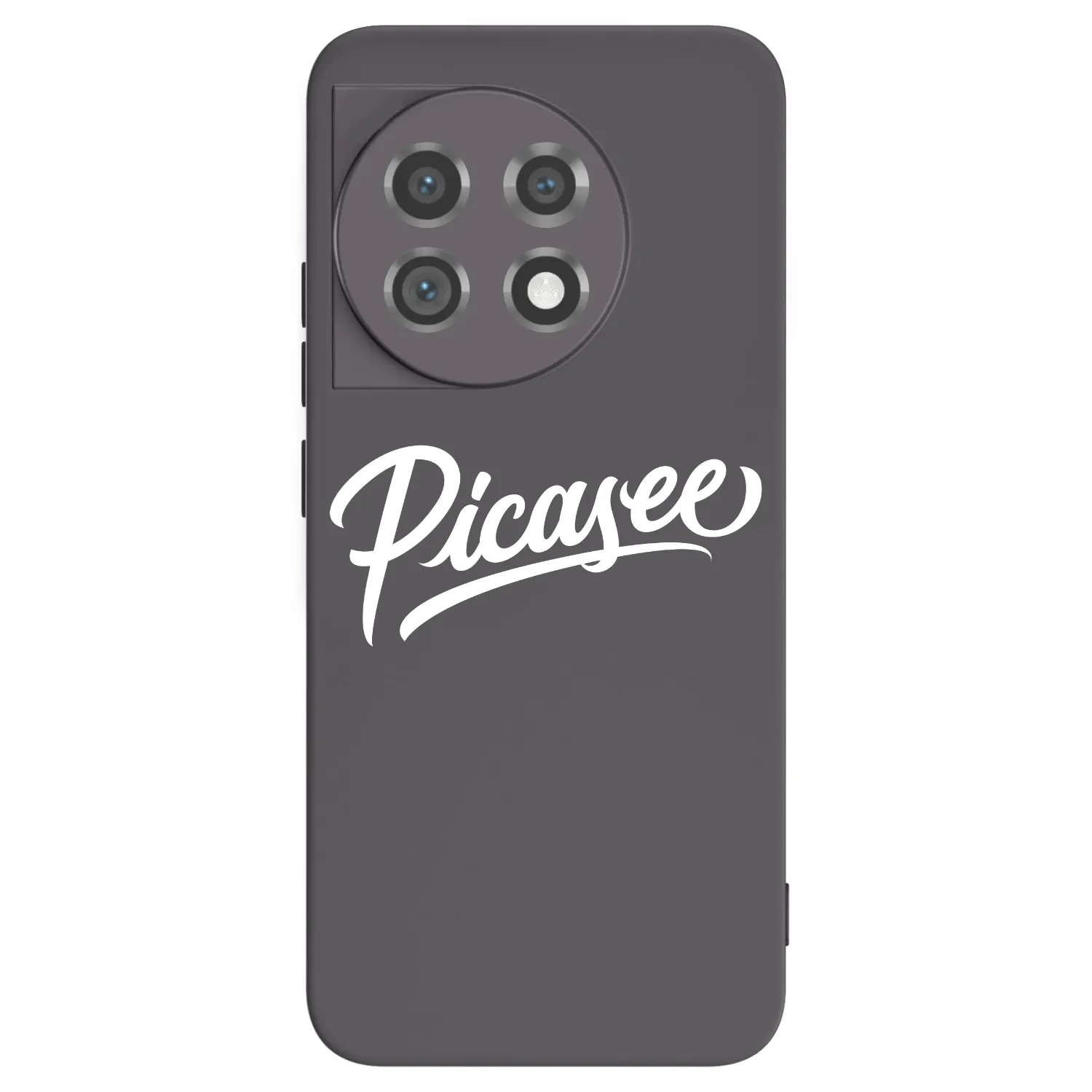 Picasee silikonowe czarne etui na OnePlus 11 5G - Picasee - old logo - white