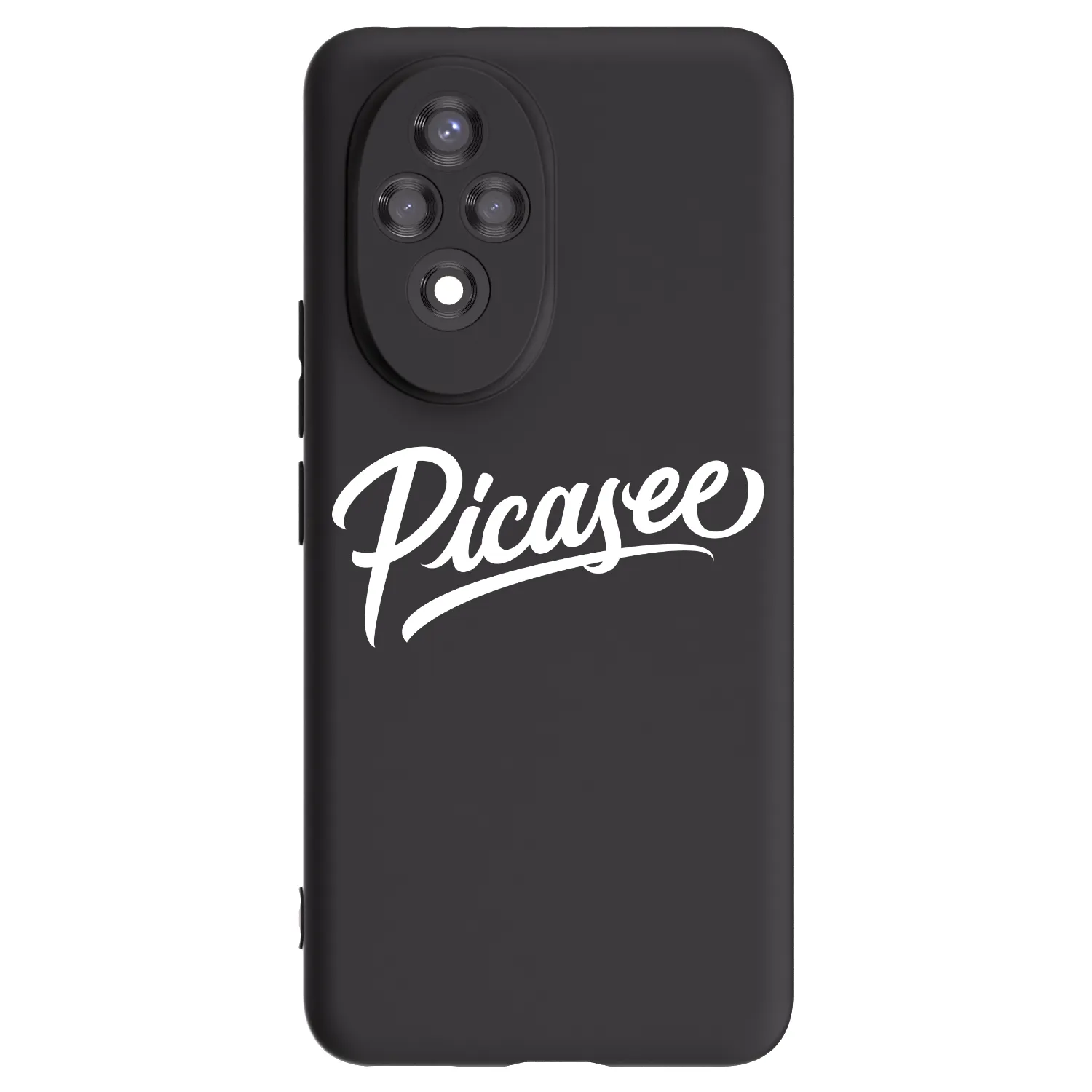 Picasee silikonowe czarne etui na Honor 200 Pro 5G - Picasee - old logo - white