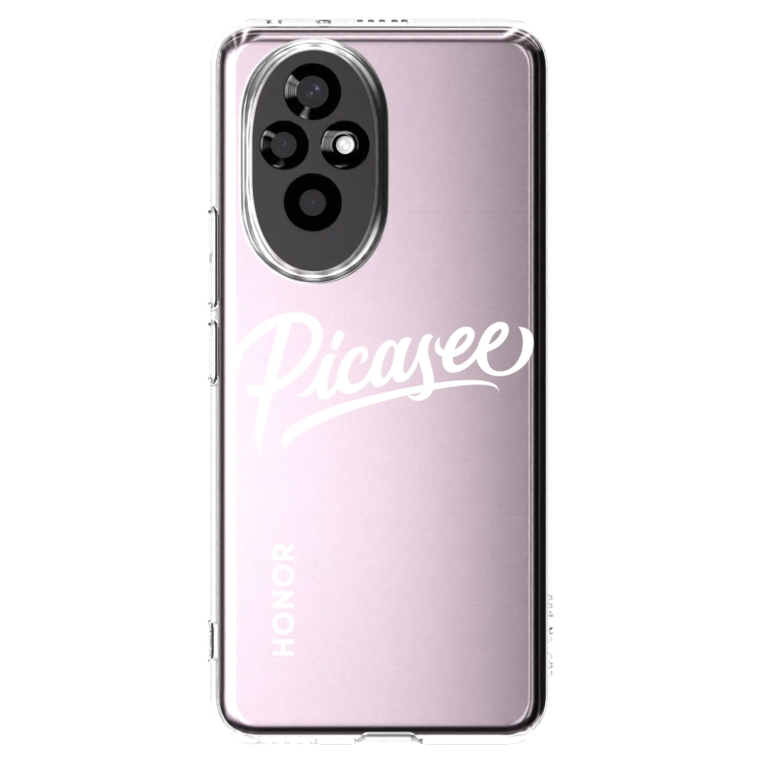 Picasee silikonowe przeźroczyste etui na Honor 200 Pro 5G - Picasee - old logo - white