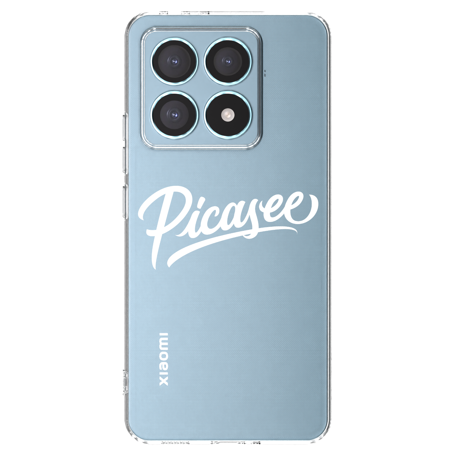 Picasee silikonowe przeźroczyste etui na Xiaomi 14T Pro - Picasee - old logo - white