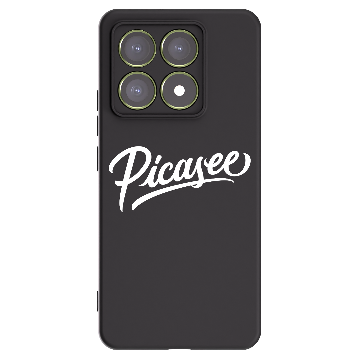 Picasee silikonowe czarne etui na Xiaomi 14T - Picasee - old logo - white