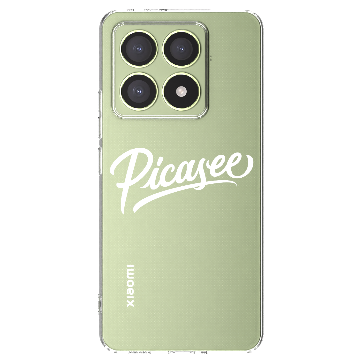 Picasee silikonowe przeźroczyste etui na Xiaomi 14T - Picasee - old logo - white