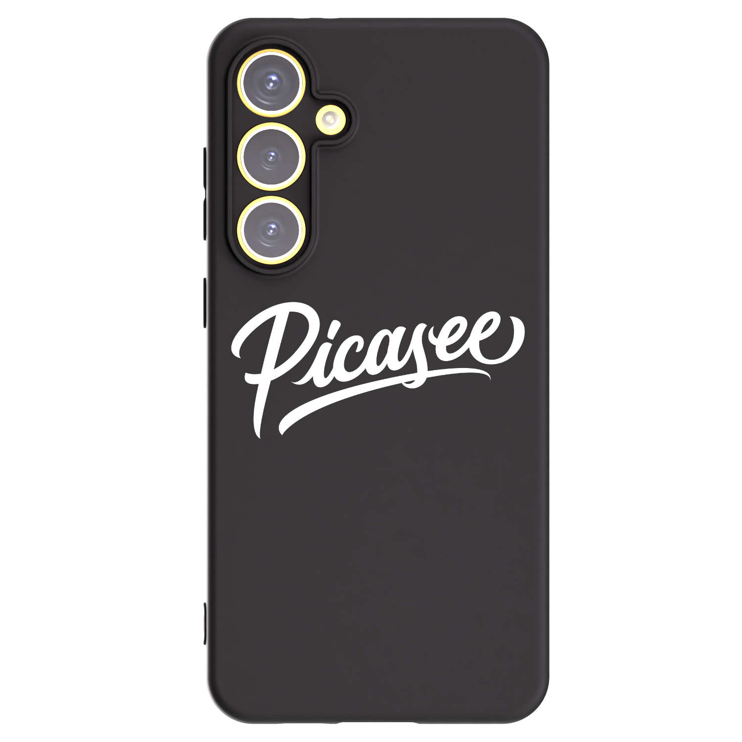 Picasee silikonowe czarne etui na Samsung Galaxy S24 FE S721B - Picasee - old logo - white