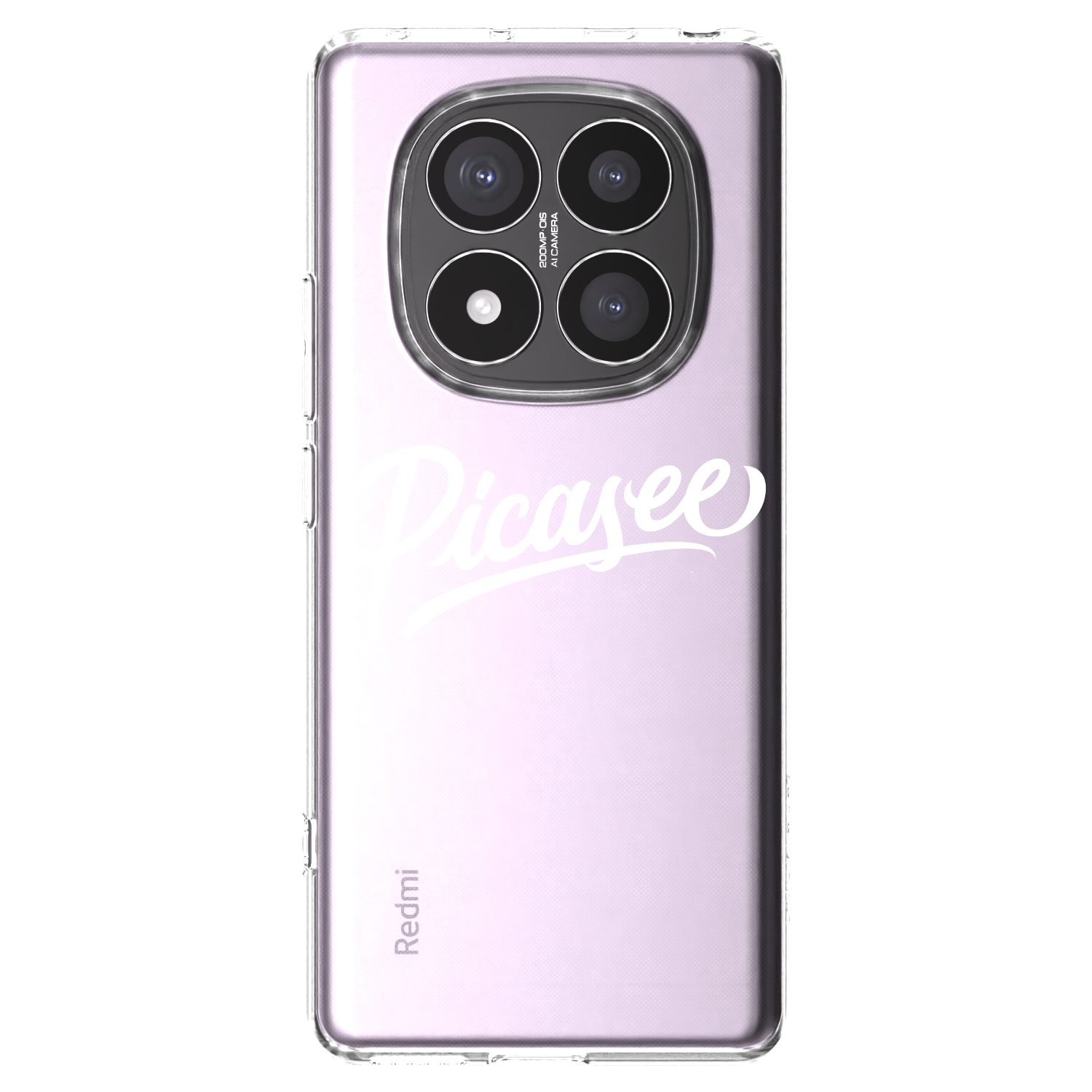 Picasee silikonowe przeźroczyste etui na Xiaomi Redmi Note 14 Pro+ 5G - Picasee - old logo - white