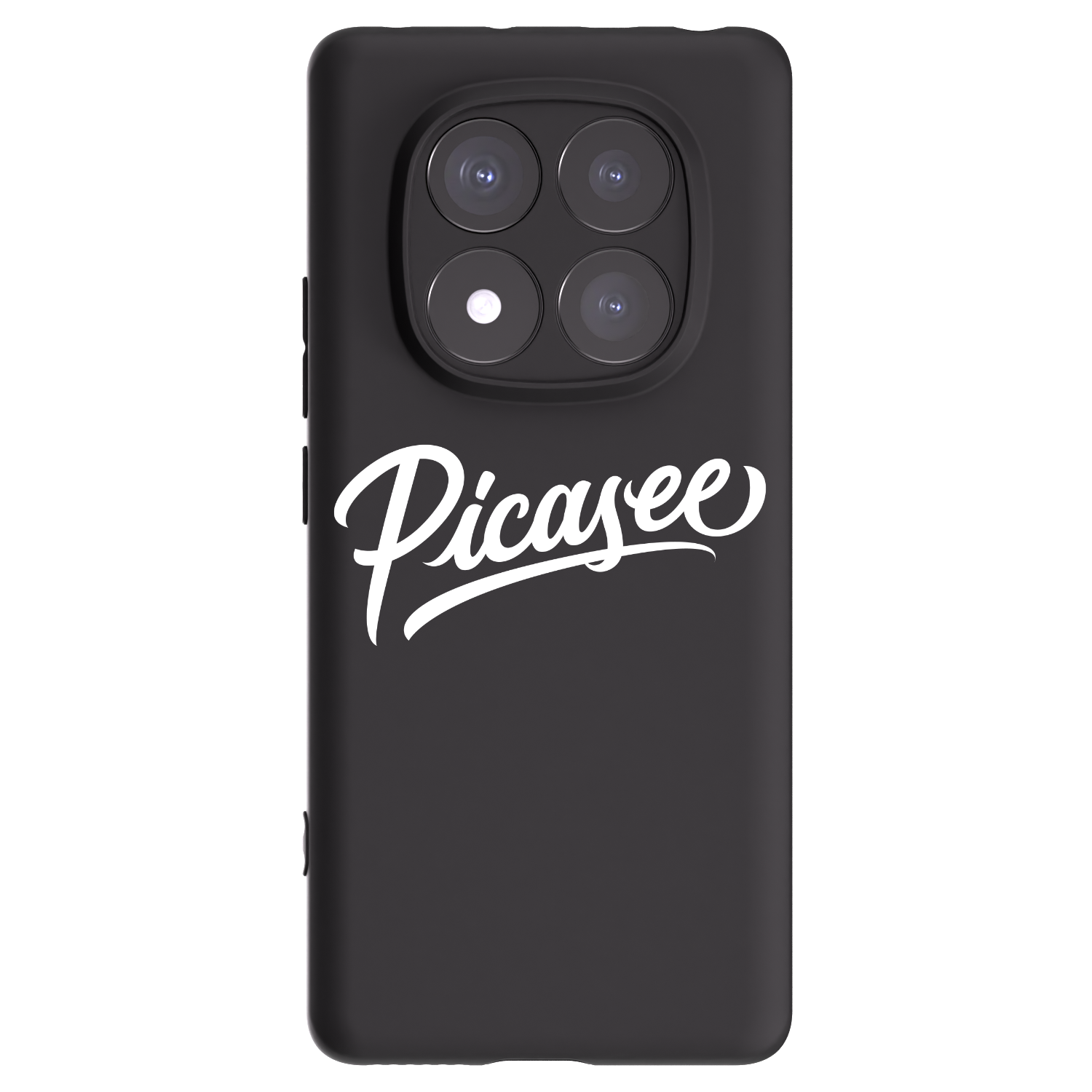 Picasee silikonowe czarne etui na Xiaomi Redmi Note 14 Pro 5G - Picasee - old logo - white