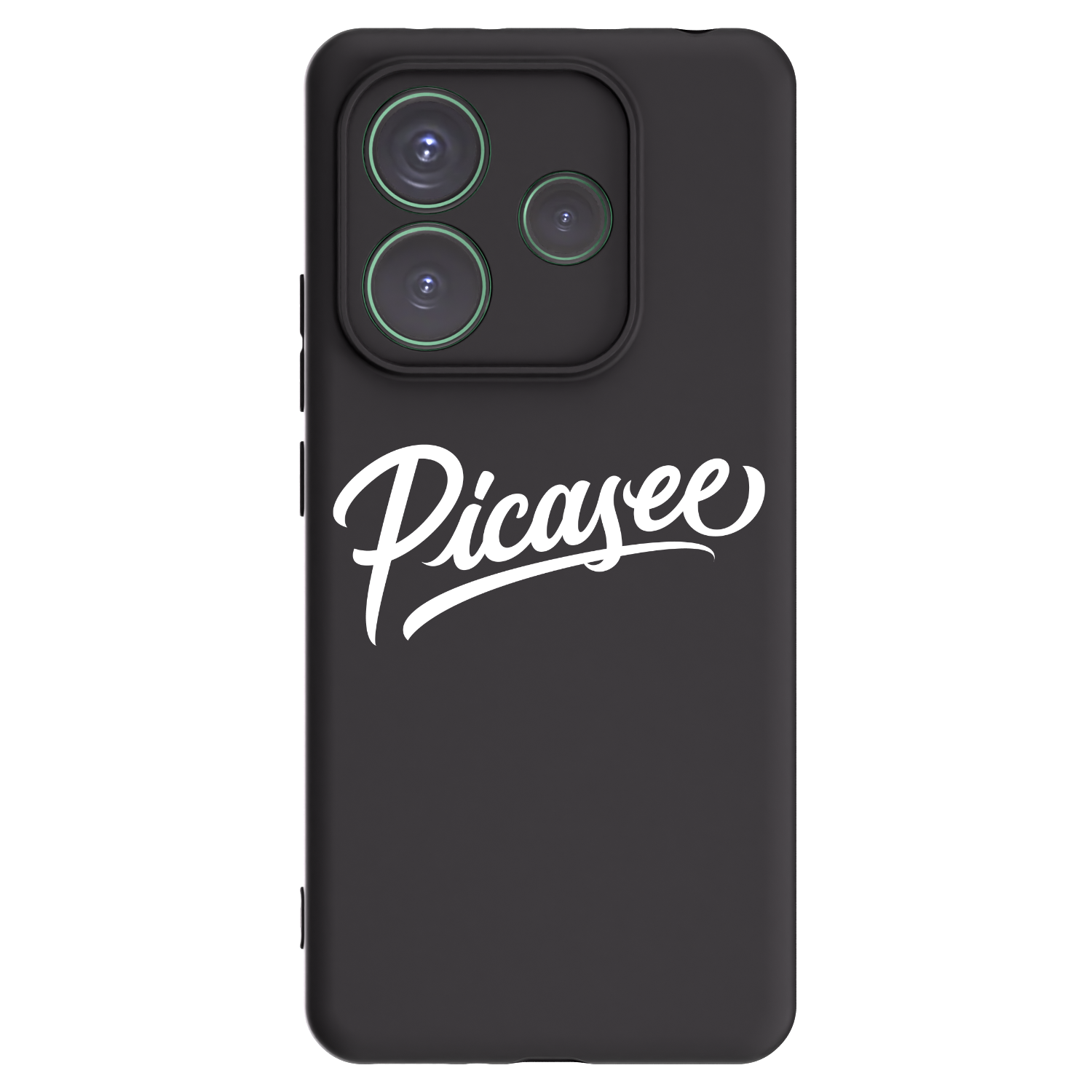 Picasee silikonowe czarne etui na Xiaomi Redmi Note 14 5G - Picasee - old logo - white
