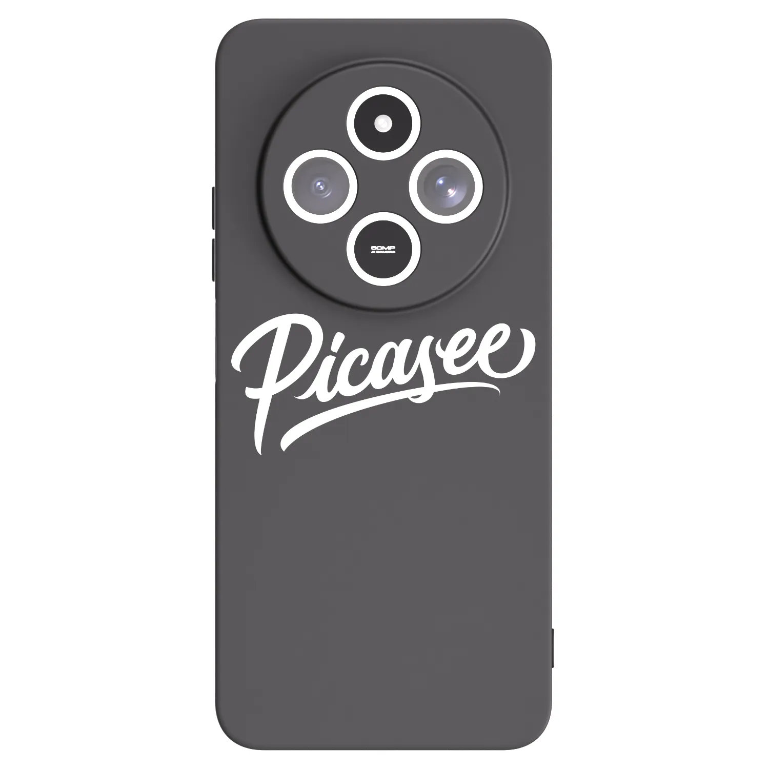 Picasee silikonowe czarne etui na Xiaomi Redmi 14C - Picasee - old logo - white