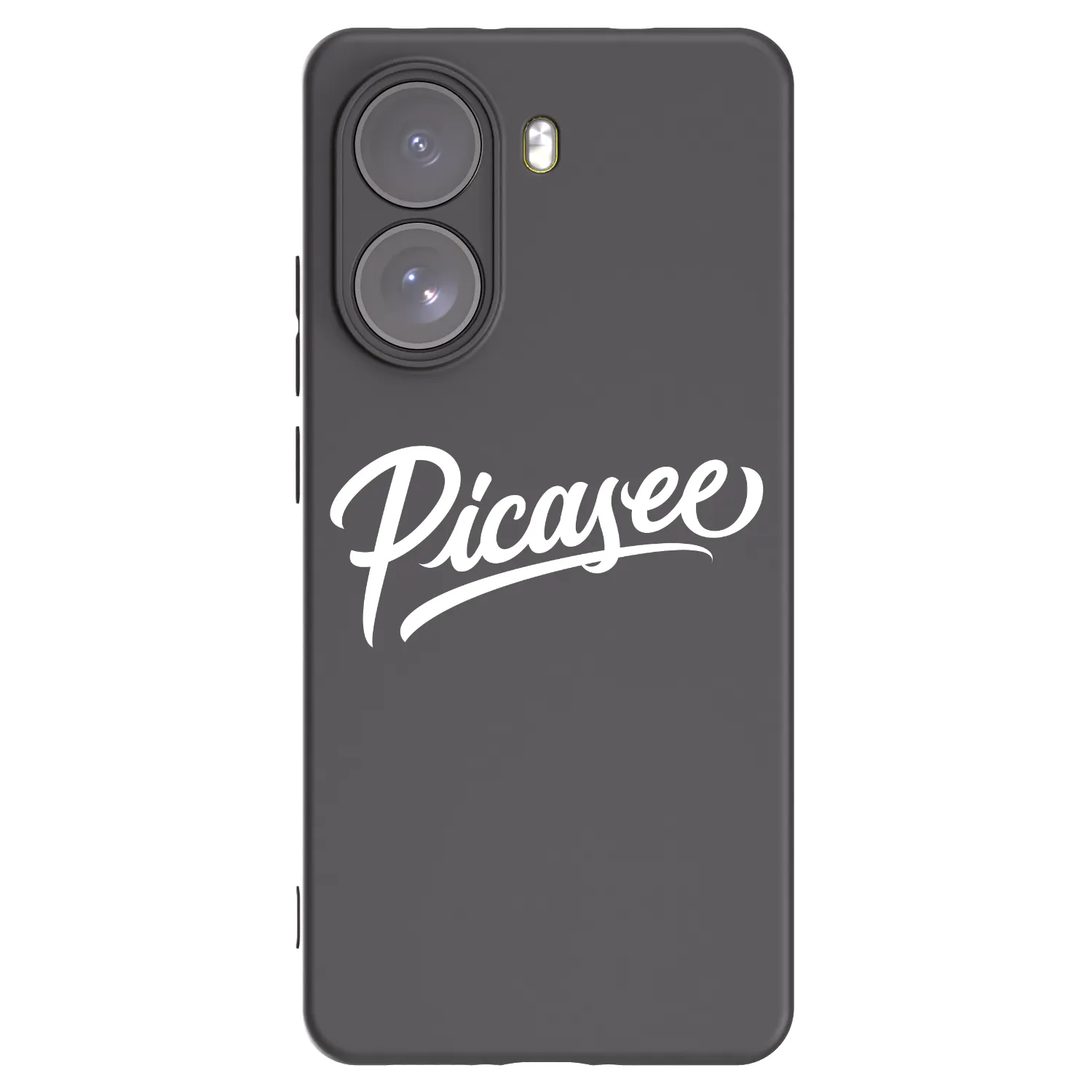Picasee silikonowe czarne etui na Xiaomi Poco X7 - Picasee - old logo - white