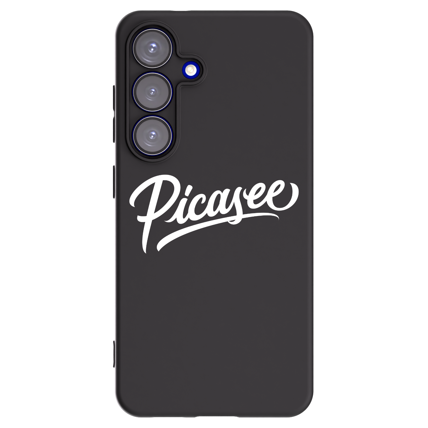 Picasee silikonowe czarne etui na Samsung Galaxy S25 5G - Picasee - old logo - white