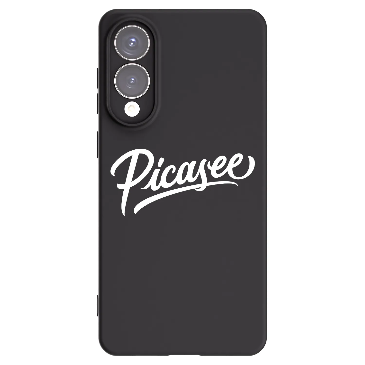 Picasee silikonowe czarne etui na Samsung Galaxy S25 Edge 5G - Picasee - old logo - white