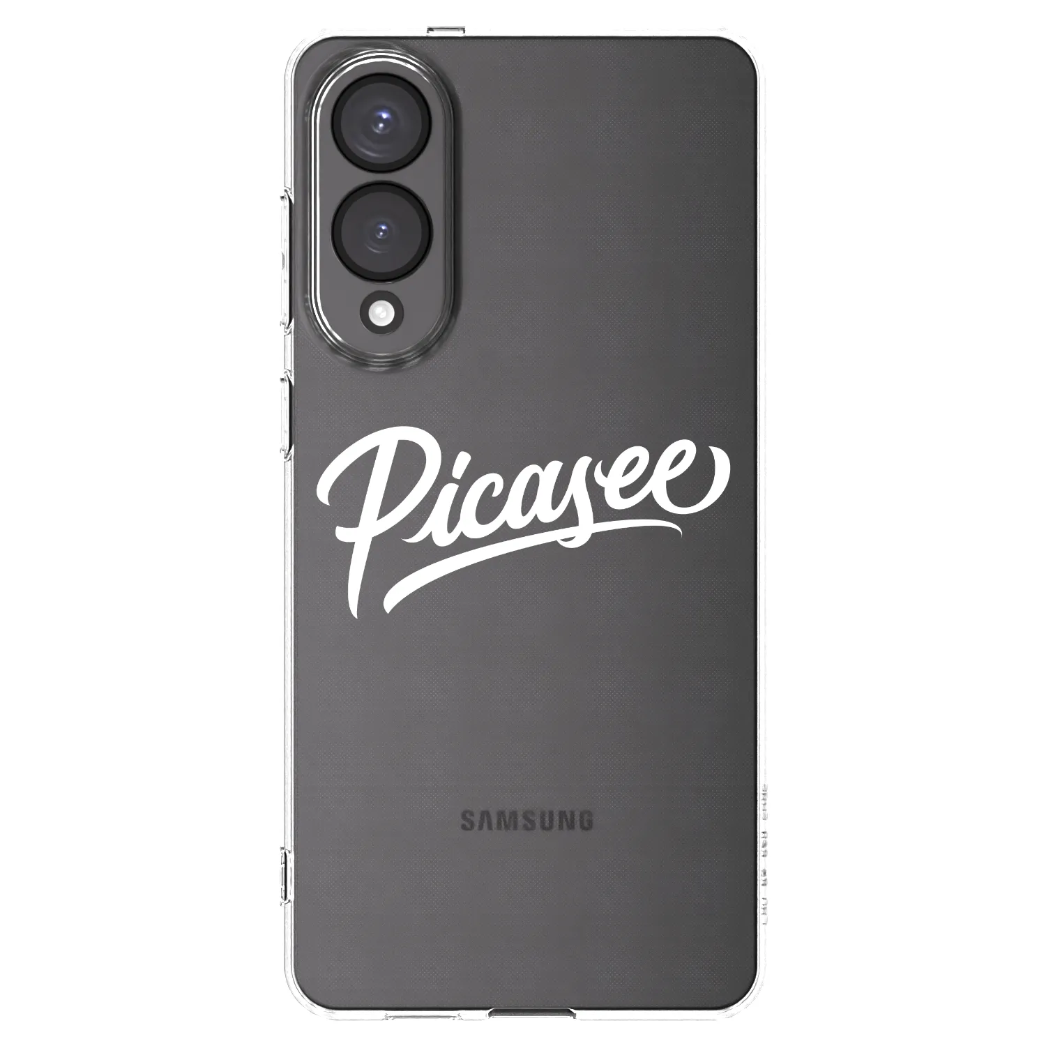 Picasee silikonowe przeźroczyste etui na Samsung Galaxy S25 Edge 5G - Picasee - old logo - white