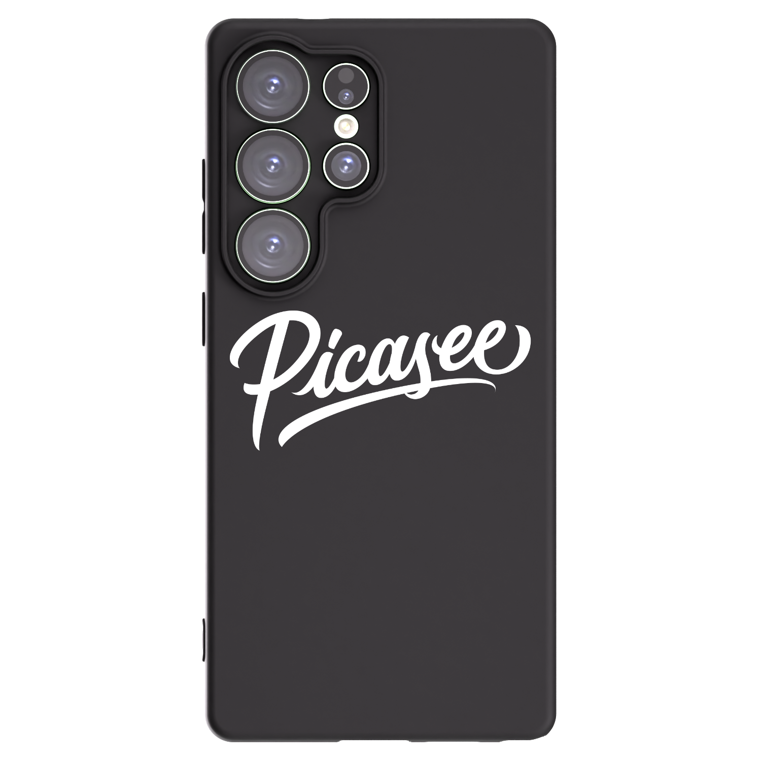Picasee silikonowe czarne etui na Samsung Galaxy S25 Ultra 5G - Picasee - old logo - white