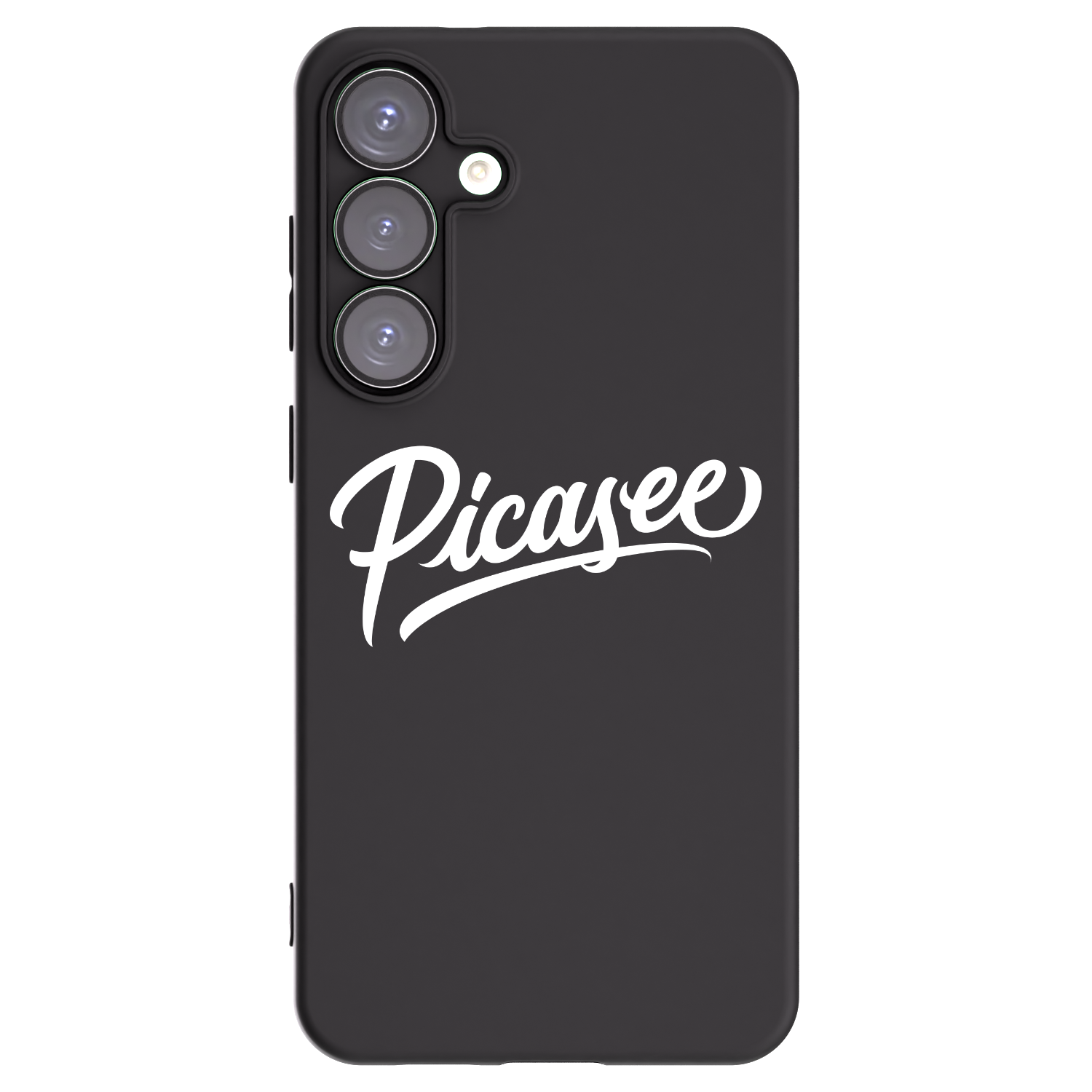Picasee silikonowe czarne etui na Samsung Galaxy S25+ 5G - Picasee - old logo - white