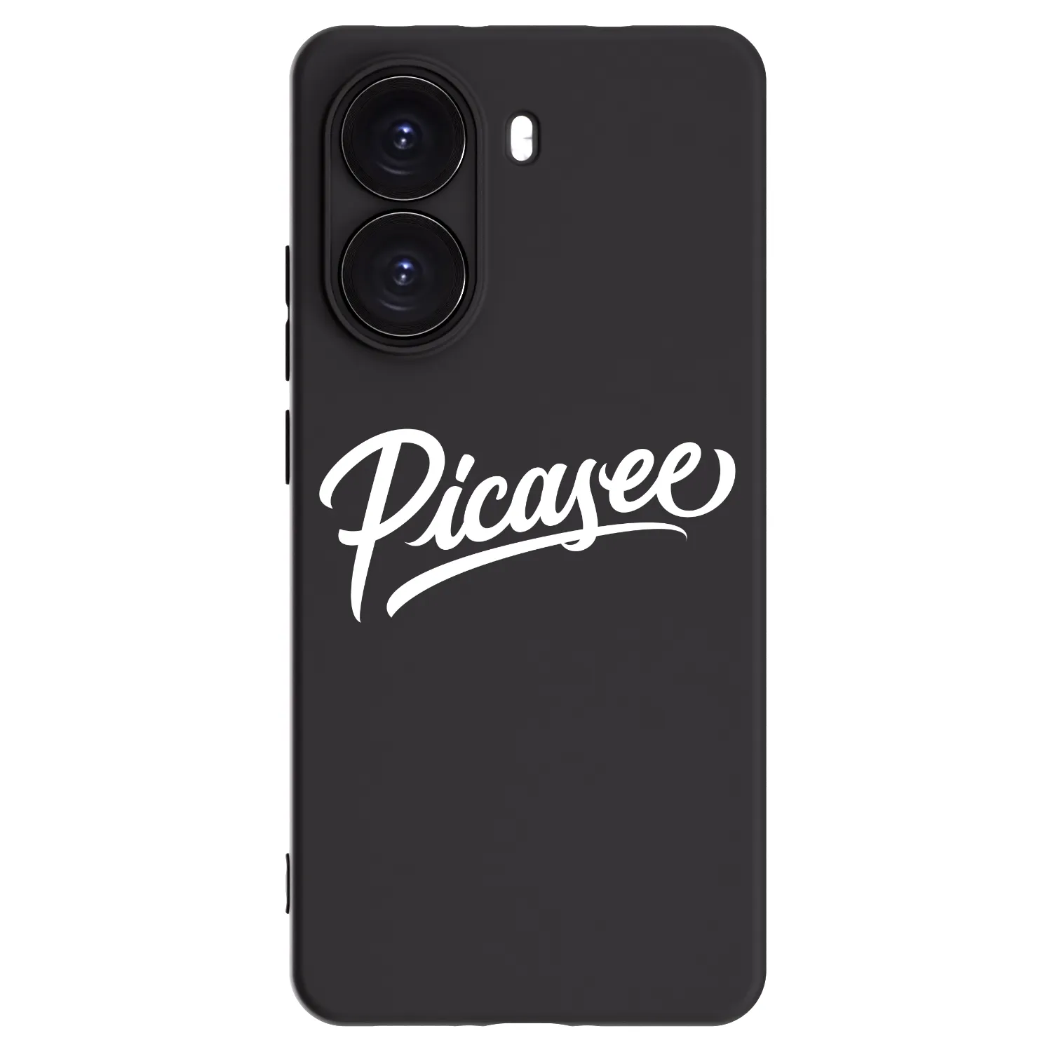 Picasee silikonowe czarne etui na Xiaomi Poco X7 Pro 5G - Picasee - old logo - white