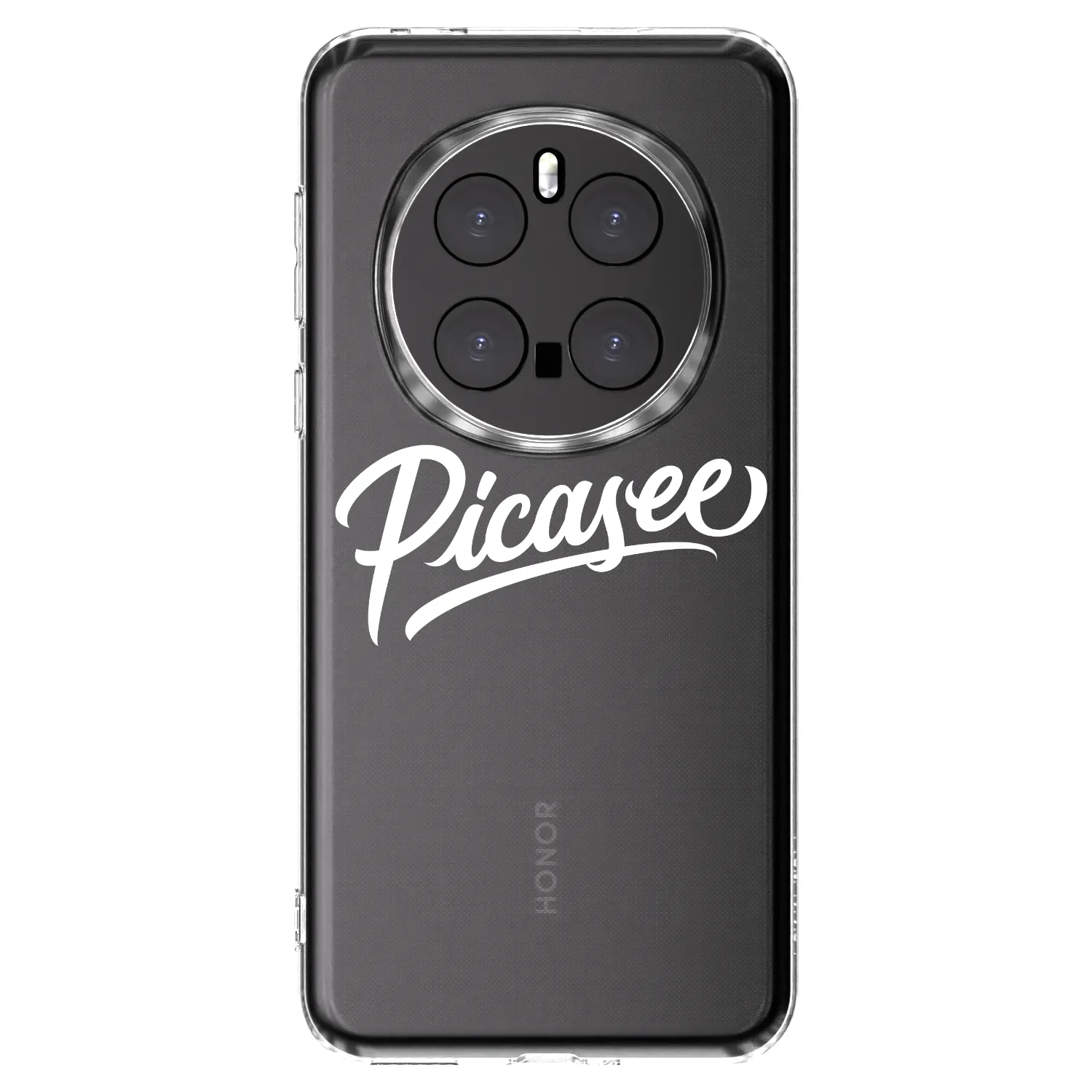 Picasee silikonowe przeźroczyste etui na Honor Magic7 Pro 5G - Picasee - old logo - white