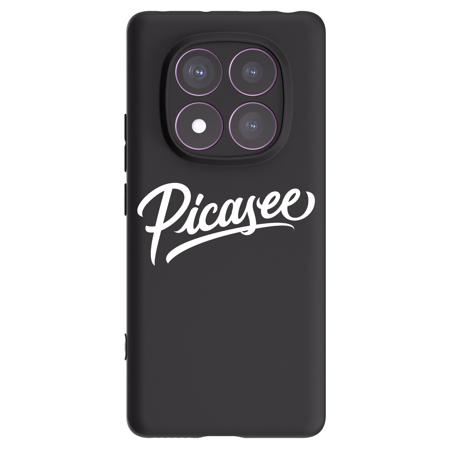 Picasee silikonowe czarne etui na Xiaomi Redmi Note 14 Pro 4G - Picasee - old logo - white