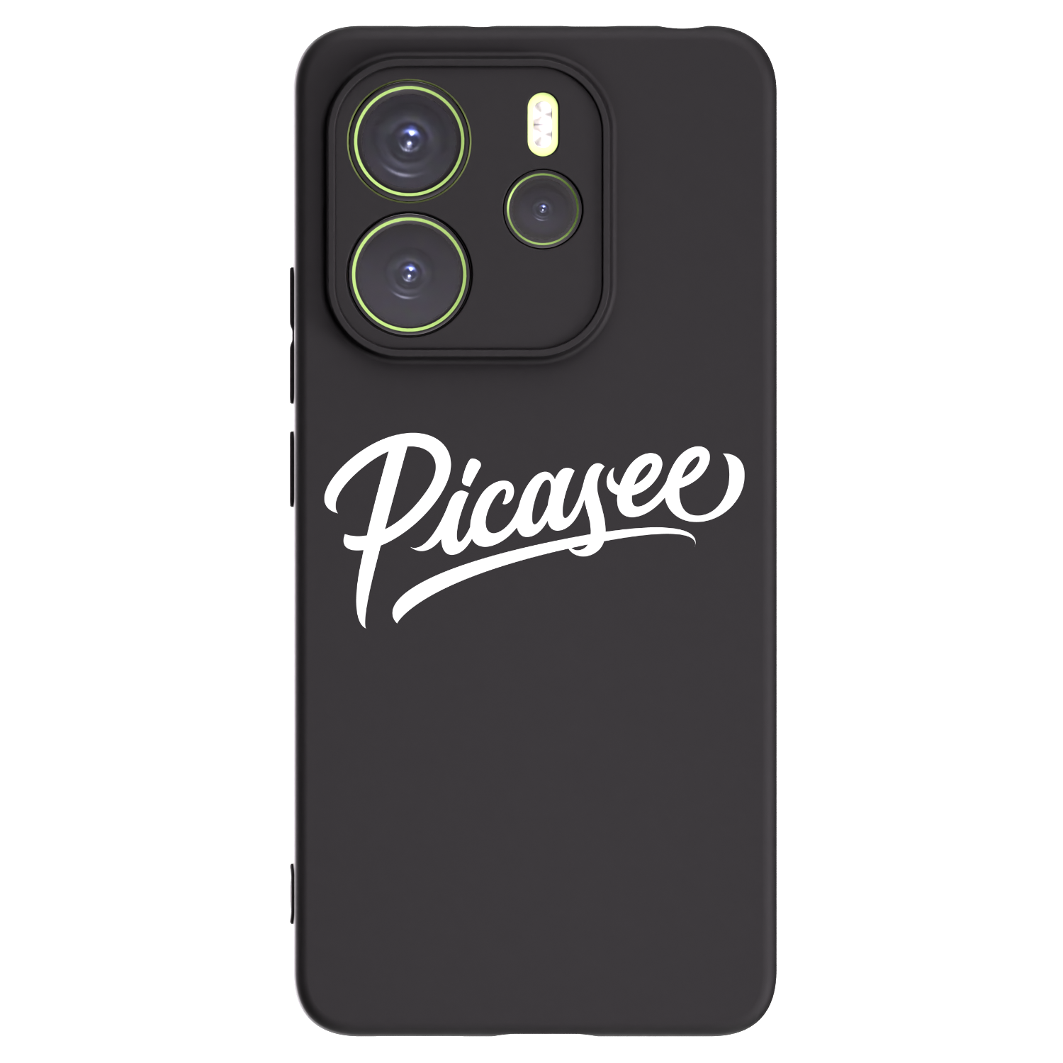 Picasee silikonowe czarne etui na Xiaomi Redmi Note 14 4G - Picasee - old logo - white
