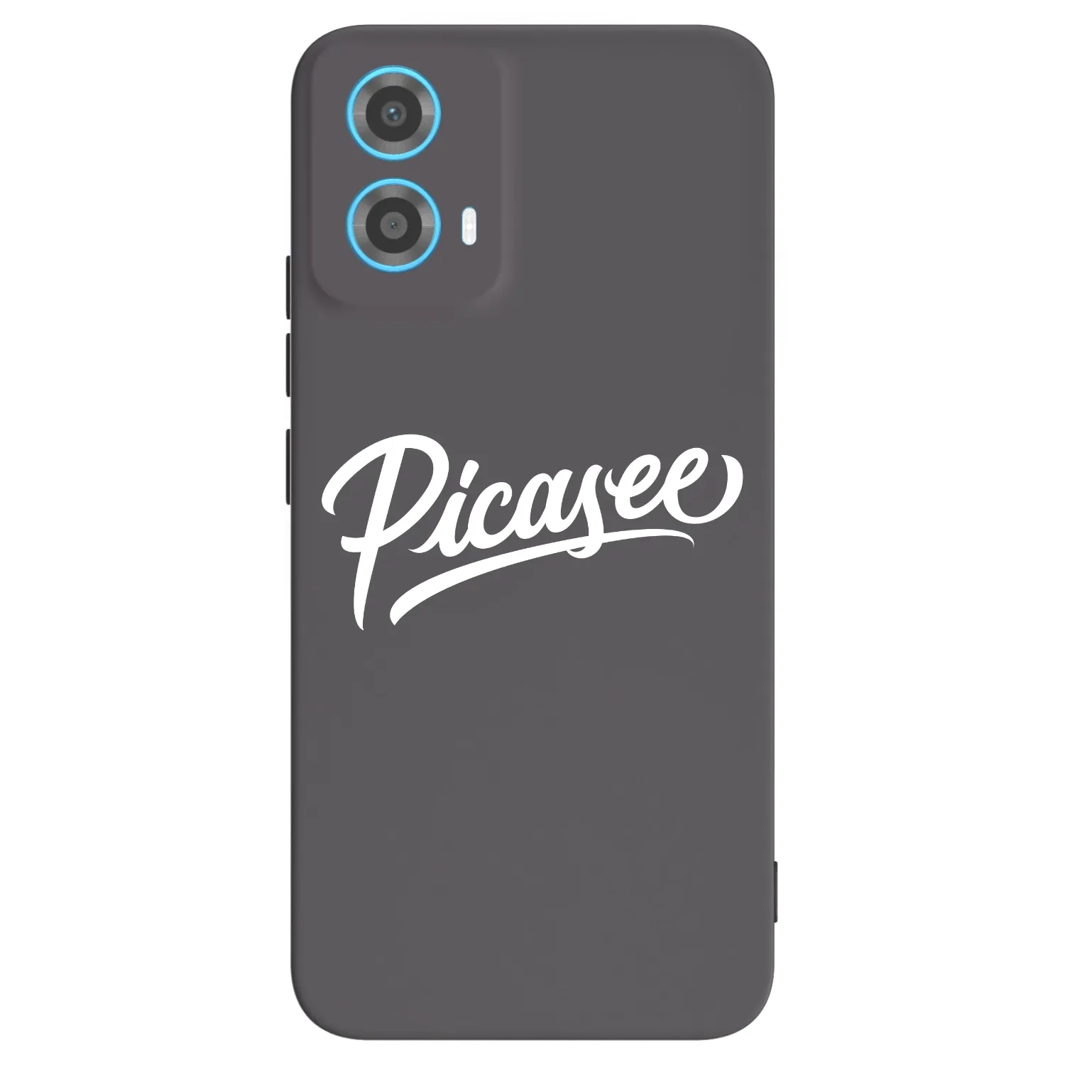 Picasee silikonowe czarne etui na Motorola Moto G34 5G - Picasee - old logo - white