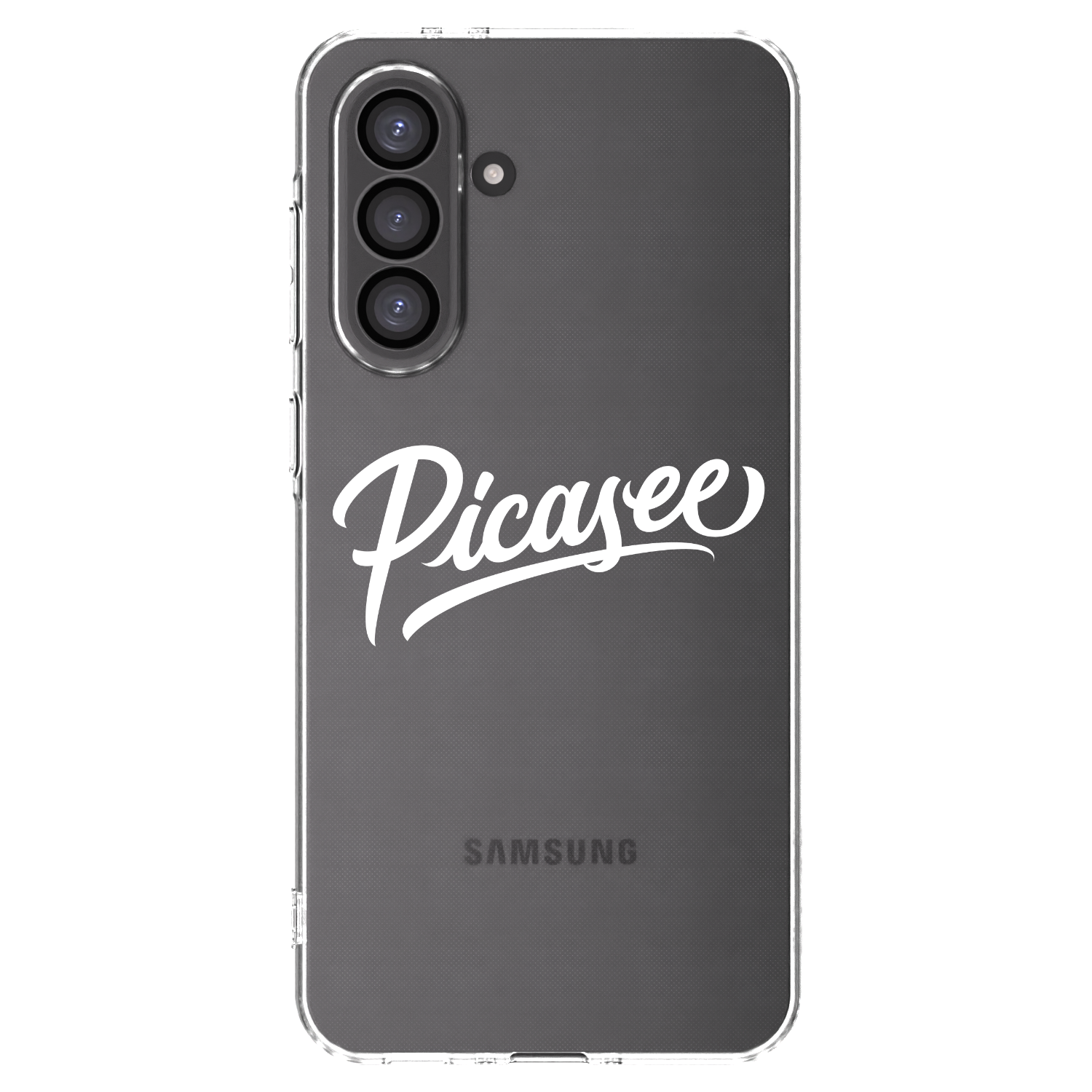 Picasee silikonowe przeźroczyste etui na Samsung Galaxy A36 5G - Picasee - old logo - white