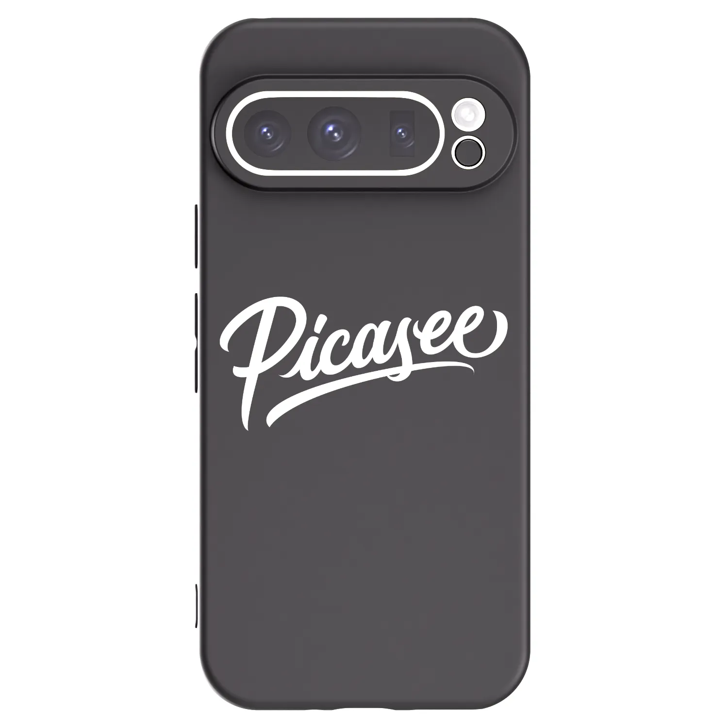 Picasee silikonowe czarne etui na Google Pixel 9 Pro - Picasee - old logo - white