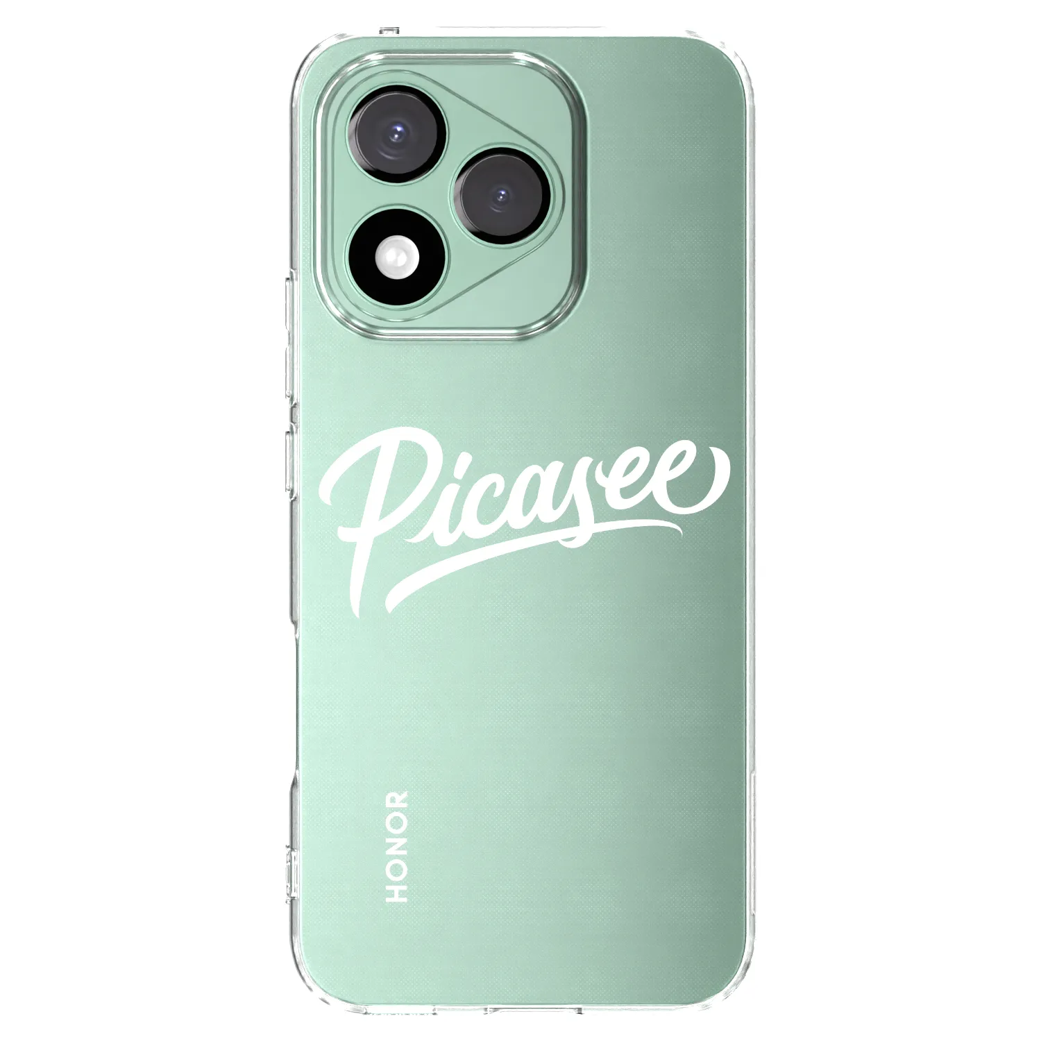 Picasee silikonowe przeźroczyste etui na Honor 400 Lite 5G - Picasee - old logo - white