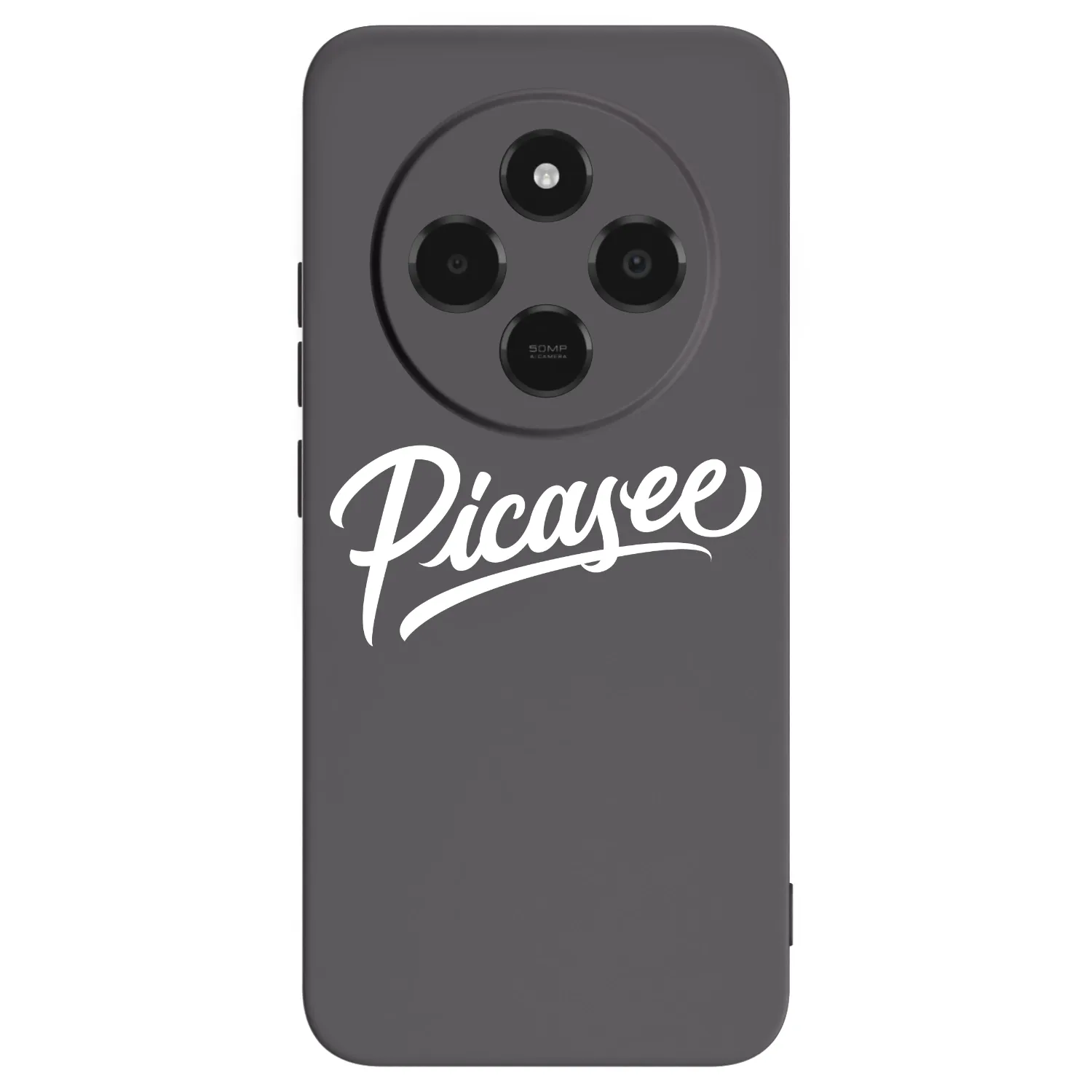 Picasee silikonowe czarne etui na Xiaomi Poco C75 - Picasee - old logo - white