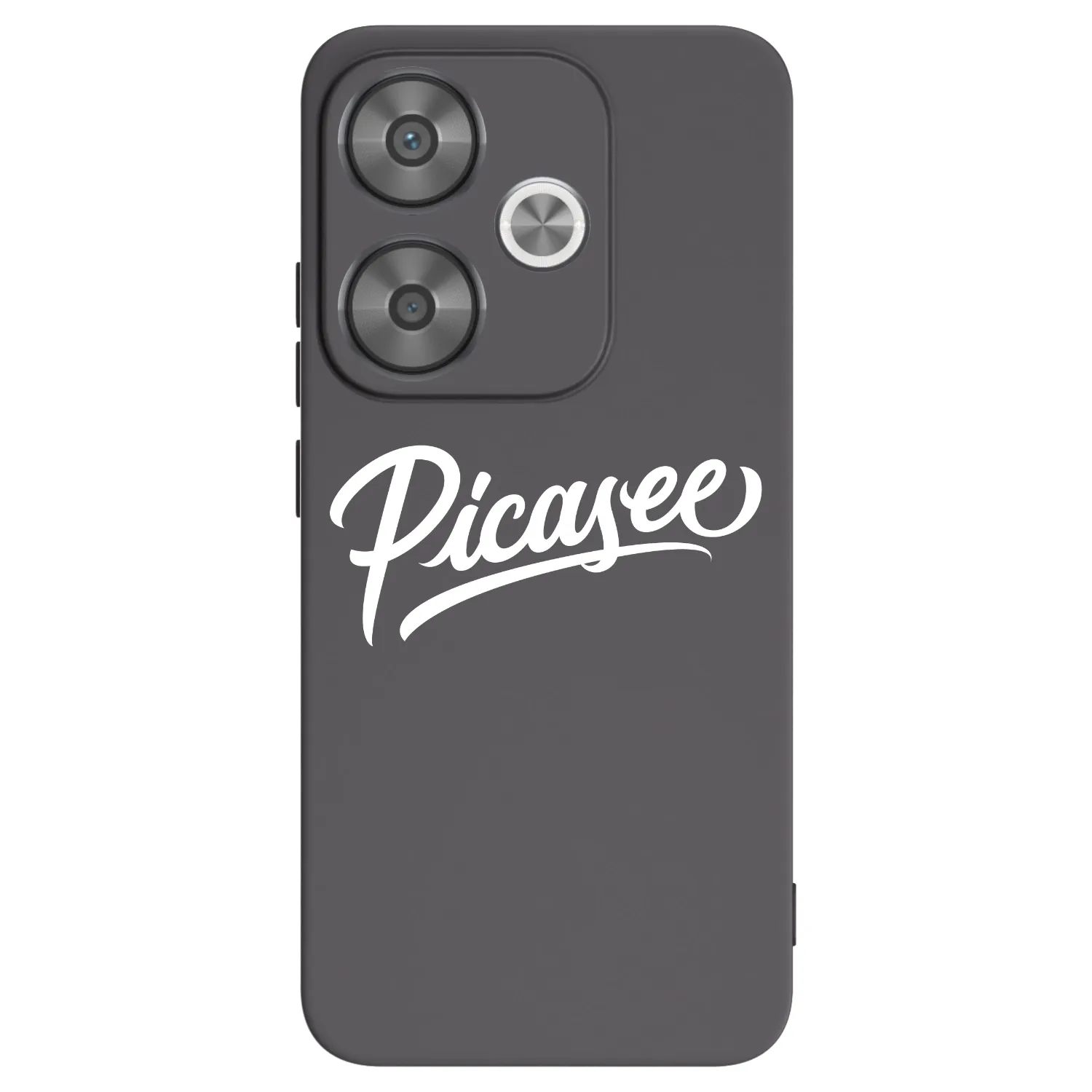 Picasee silikonowe czarne etui na Xiaomi Poco F6 - Picasee - old logo - white