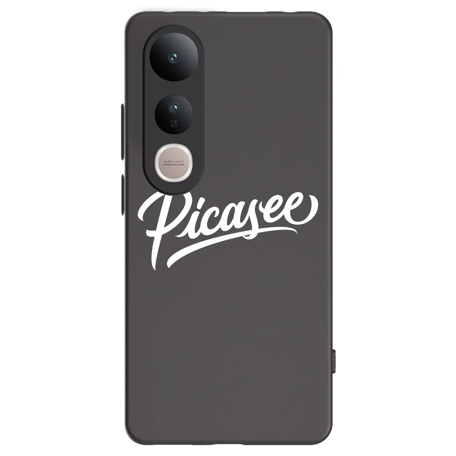 Picasee silikonowe czarne etui na Vivo V50 Lite 5G - Picasee - old logo - white