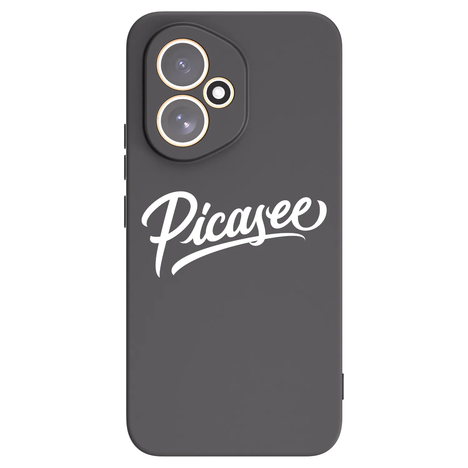Picasee silikonowe czarne etui na Honor 400 5G - Picasee - old logo - white