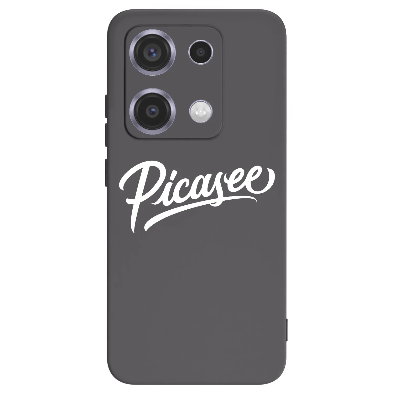 Picasee silikonowe czarne etui na Xiaomi Redmi Note 14S - Picasee - old logo - white