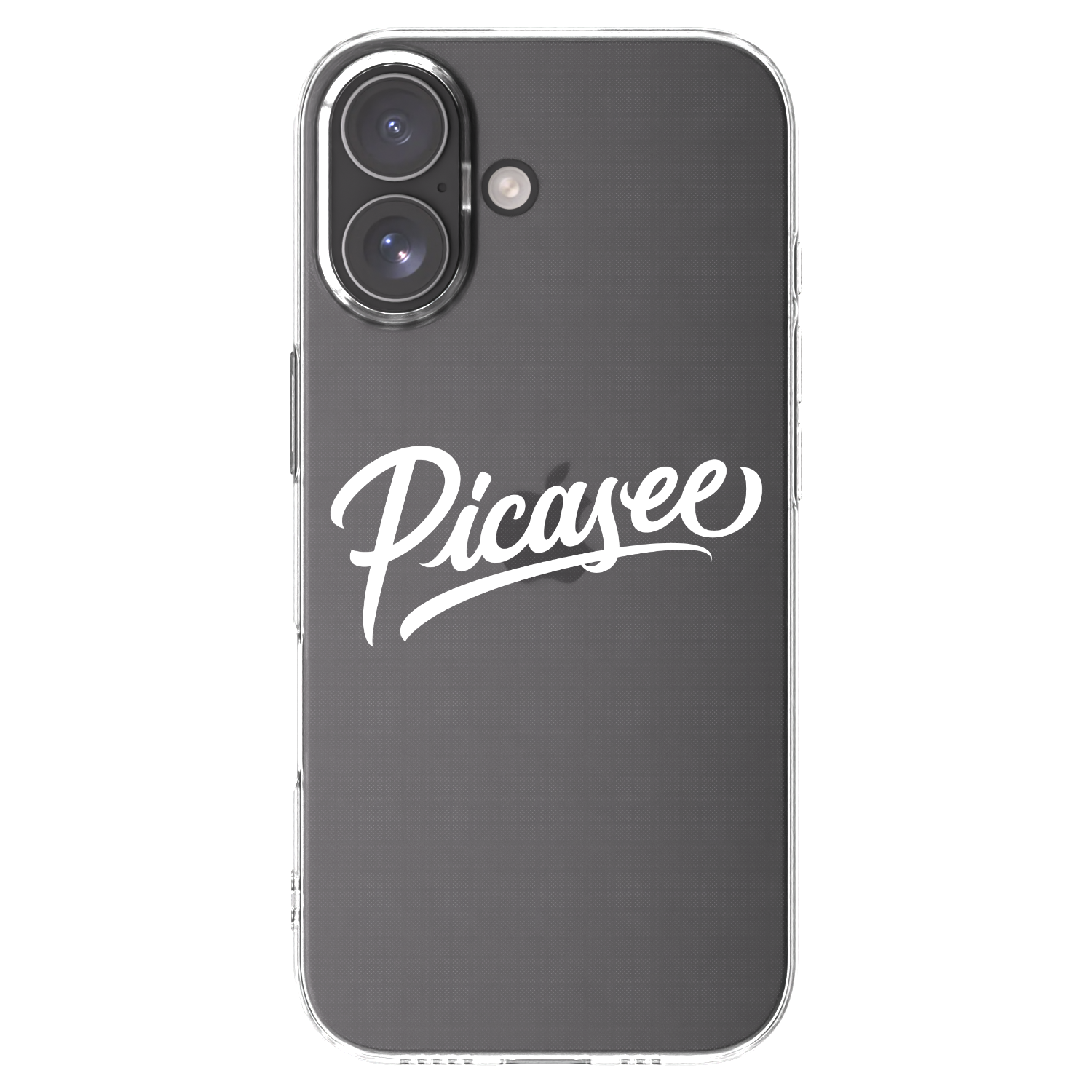 Picasee silikonowe przeźroczyste etui na Apple iPhone 17 - Picasee - old logo - white