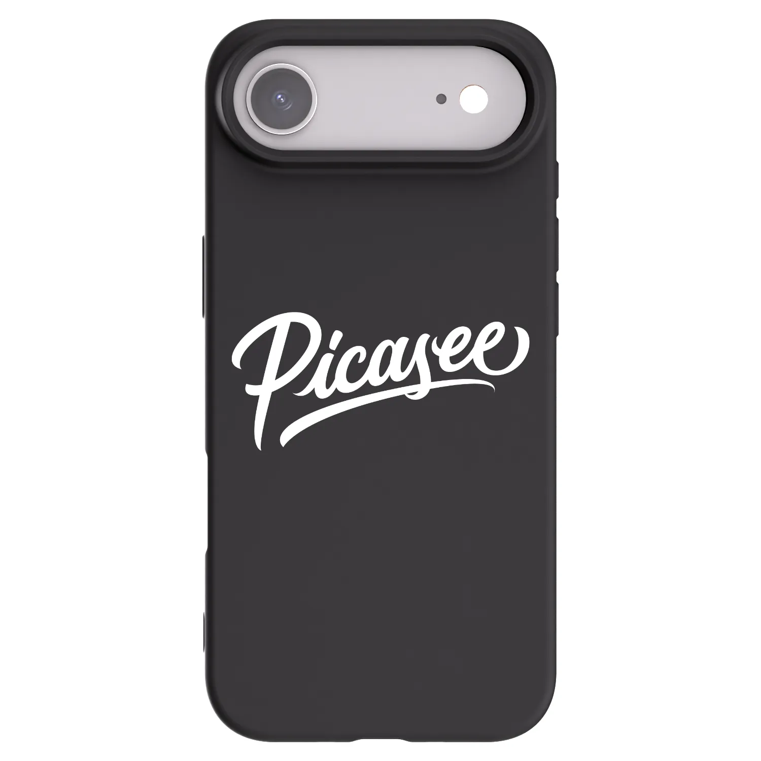 Picasee silikonowe czarne etui na Apple iPhone Air - Picasee - old logo - white