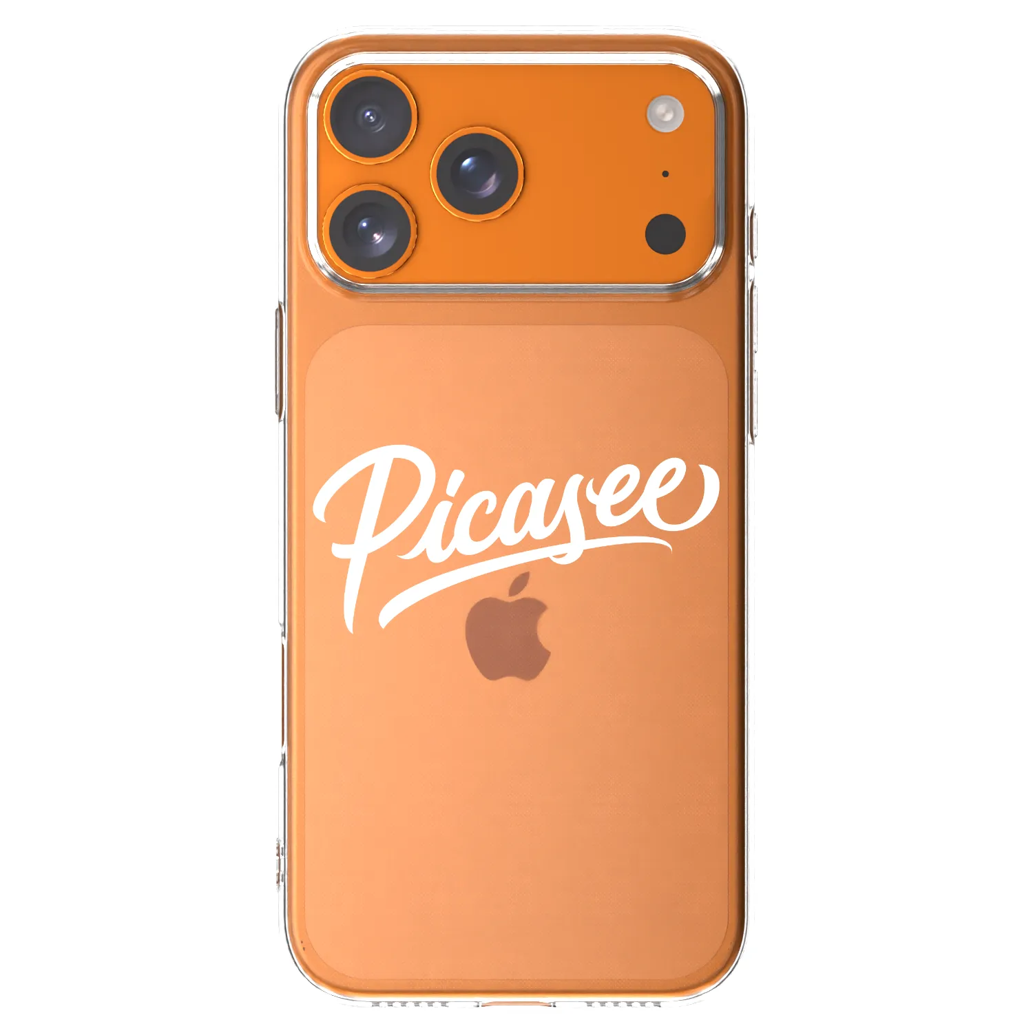 Picasee silikonowe przeźroczyste etui na Apple iPhone 17 Pro Max - Picasee - old logo - white