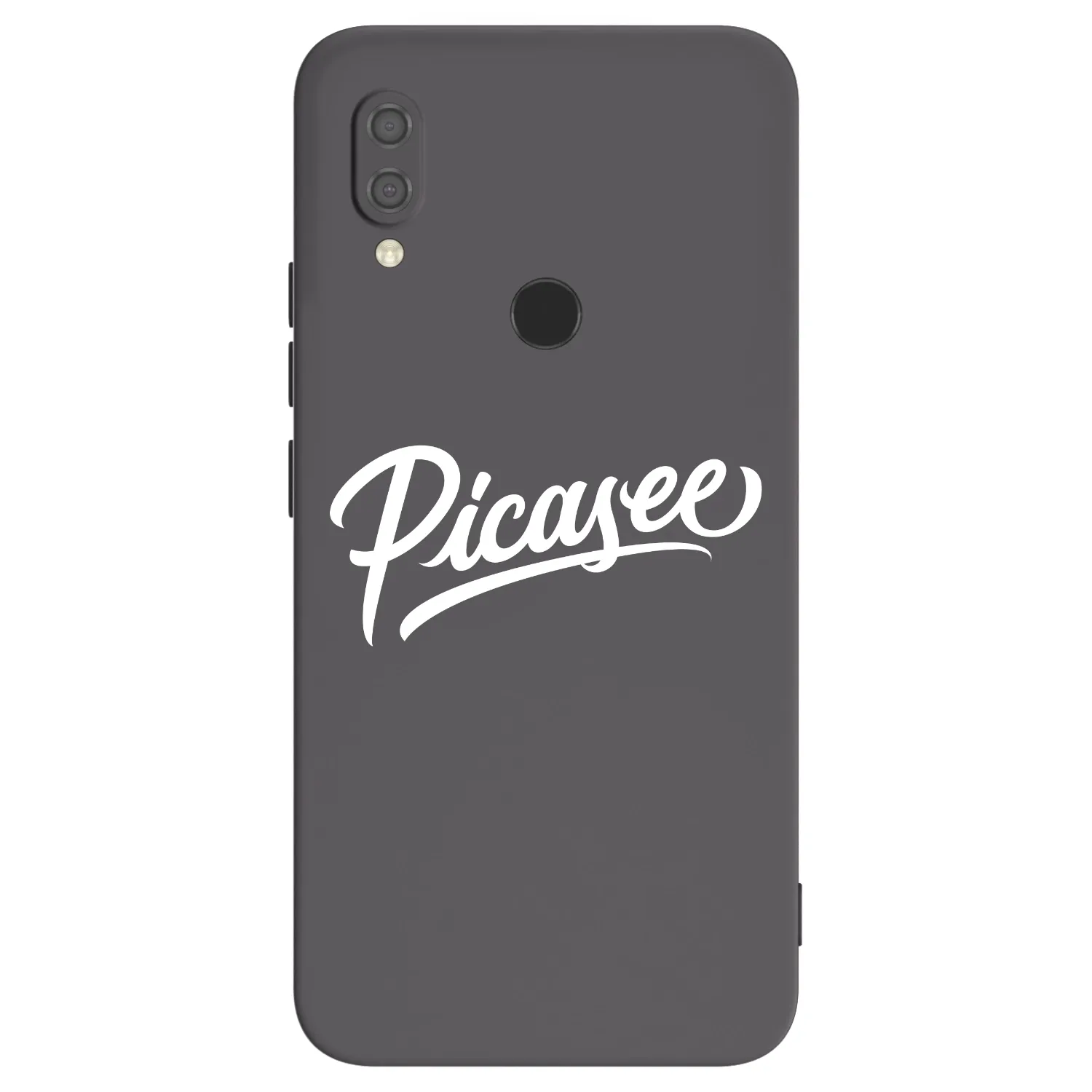 Picasee silikonowe czarne etui na Xiaomi Redmi 7 - Picasee - old logo - white