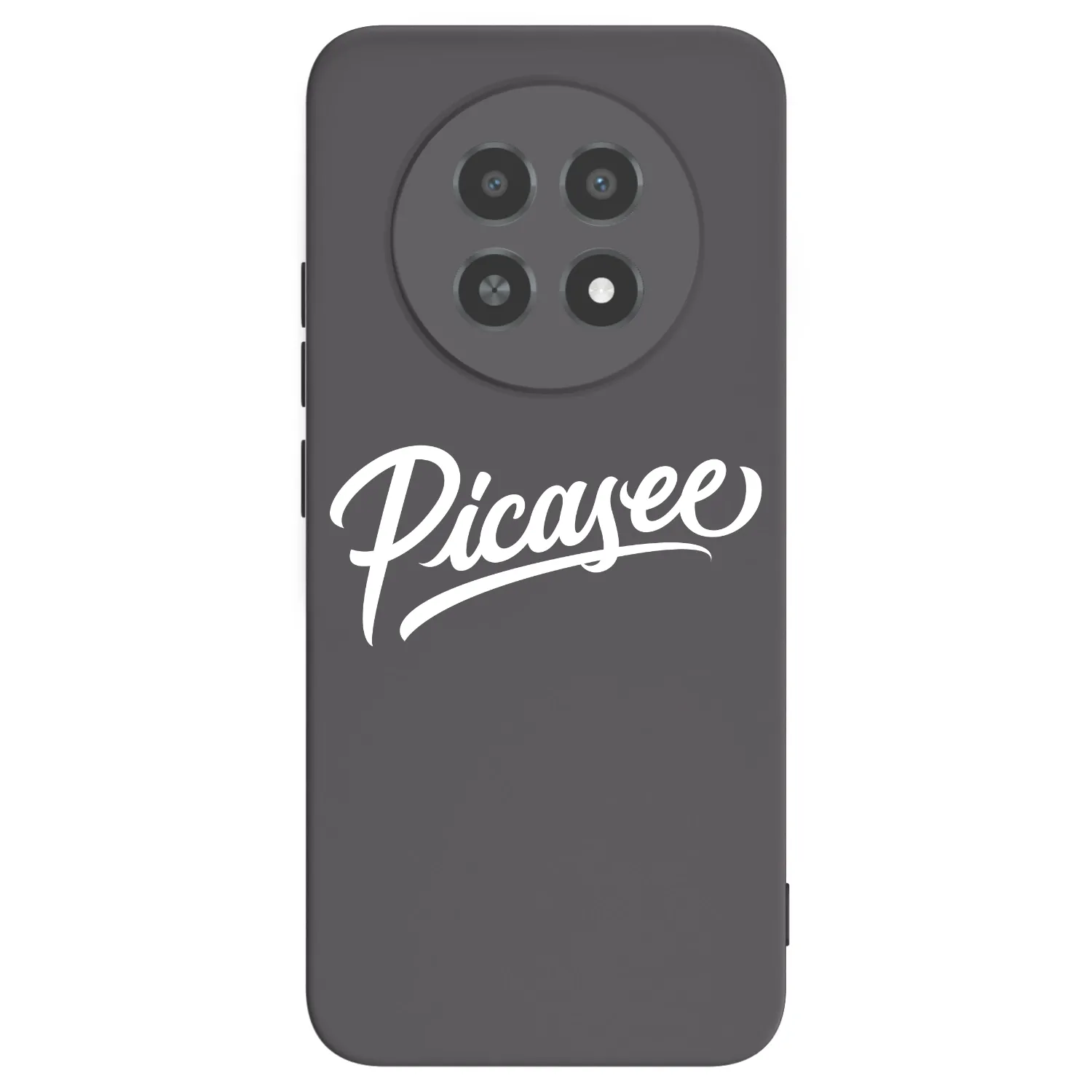 Picasee silikonowe czarne etui na Realme 12X - Picasee - old logo - white