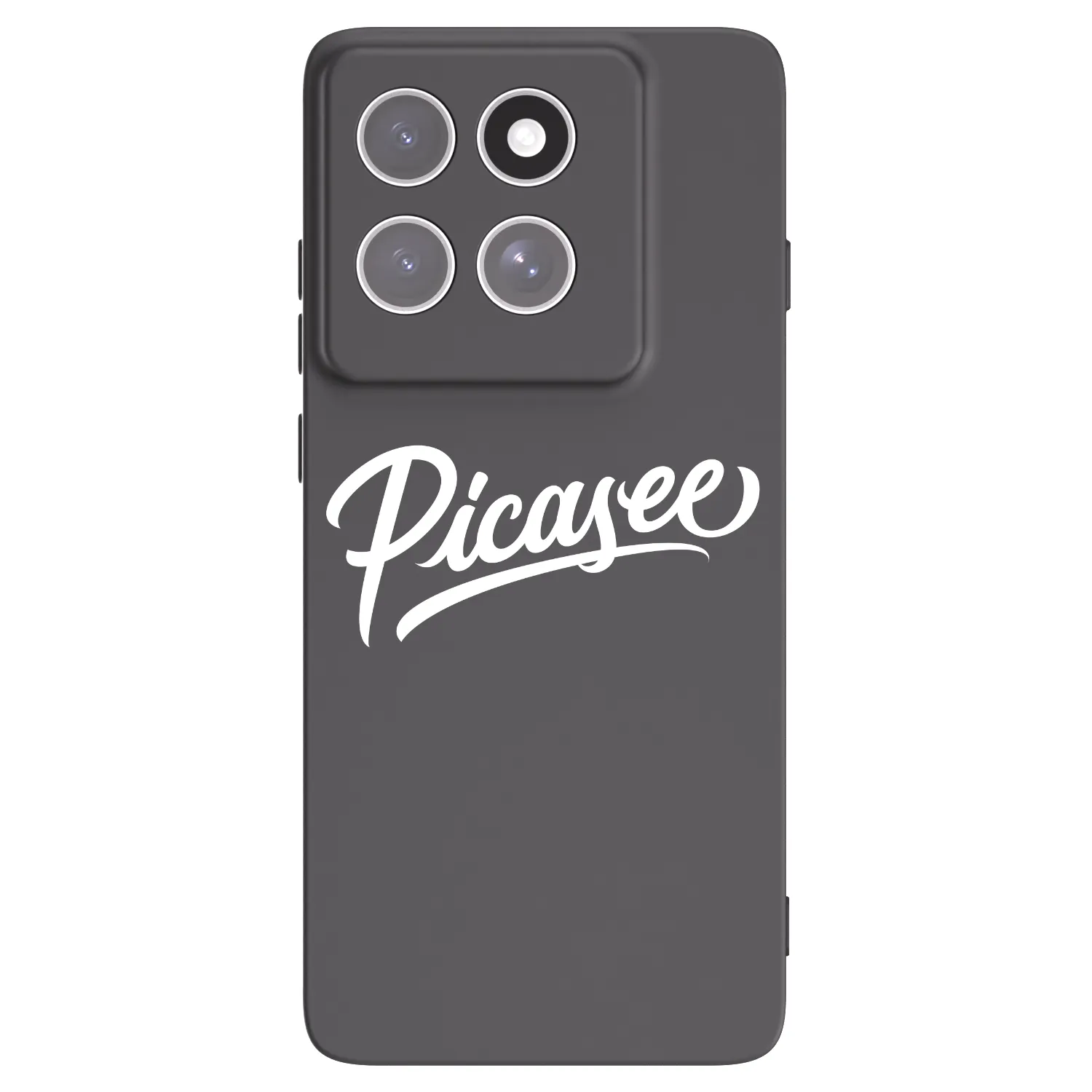 Picasee silikonowe czarne etui na Motorola Edge 60 Pro - Picasee - old logo - white