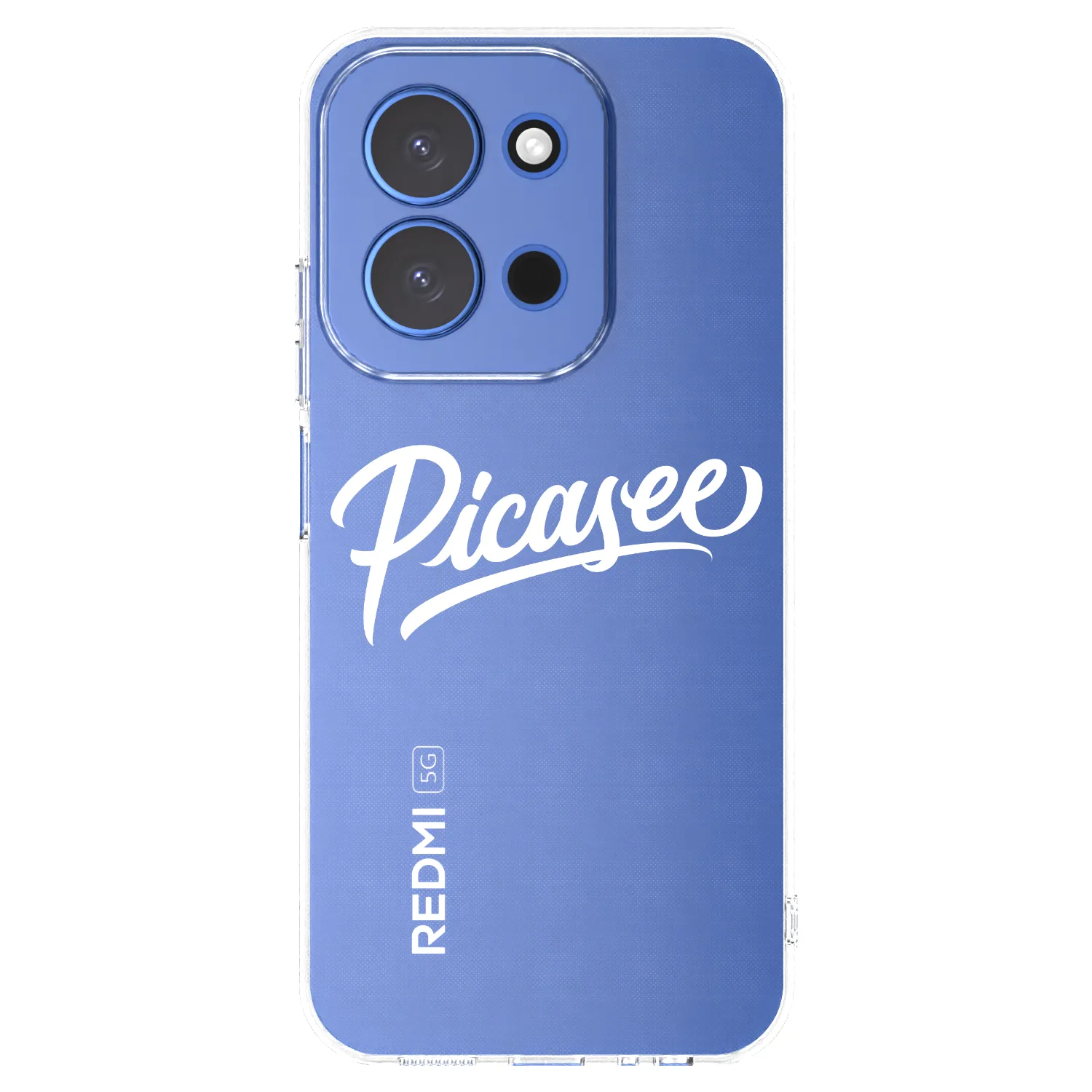 Picasee silikonowe przeźroczyste etui na Xiaomi Redmi 15C 4G - Picasee - old logo - white