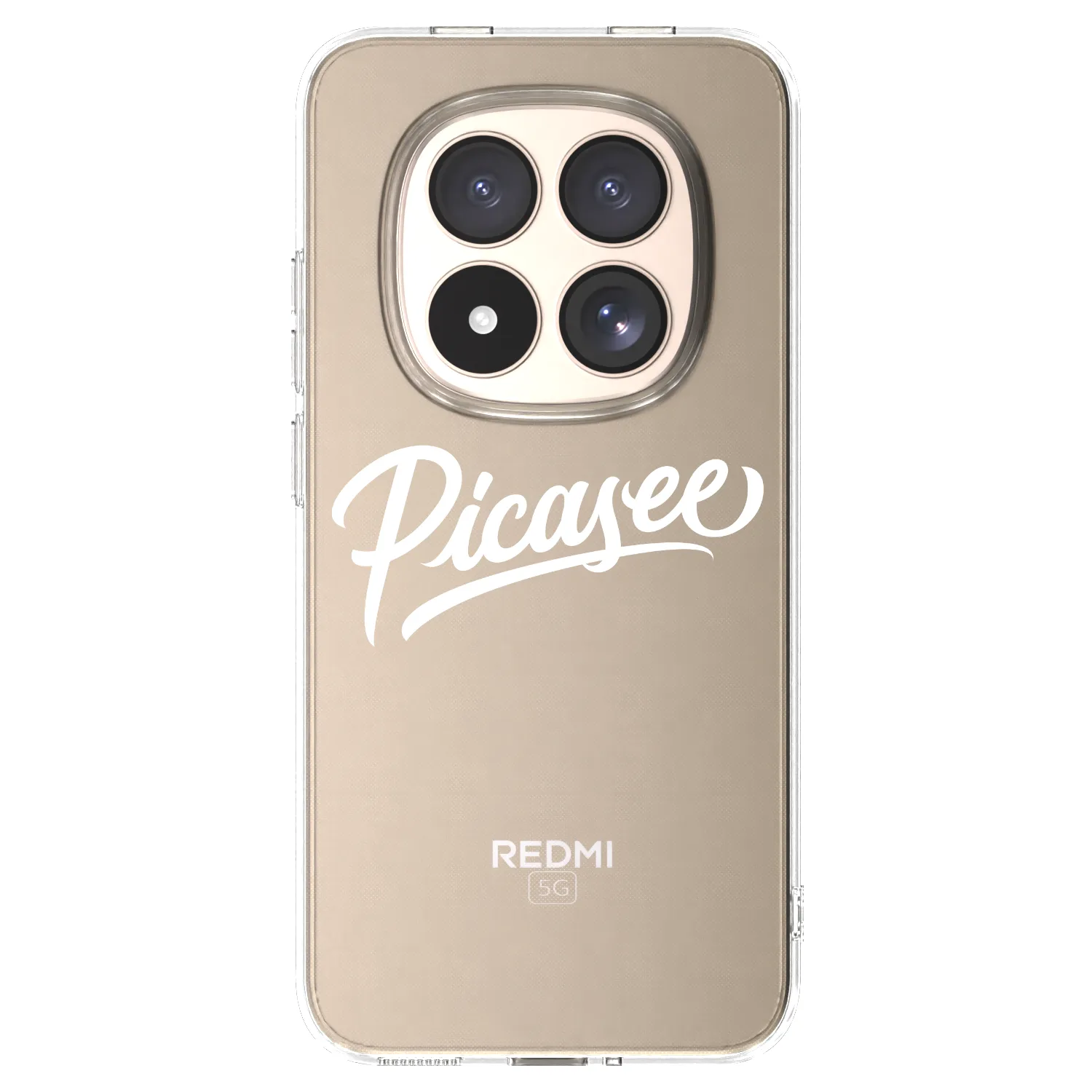Picasee silikonowe przeźroczyste etui na Xiaomi Redmi Note 15 Pro 4G - Picasee - old logo - white