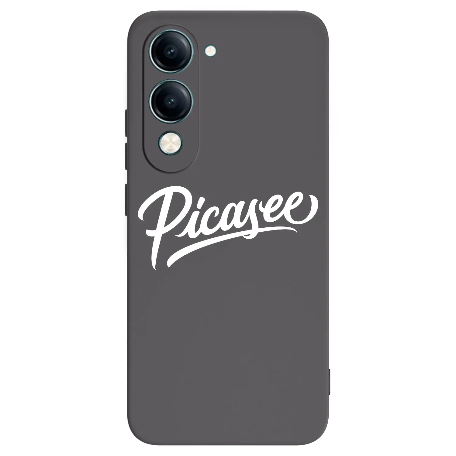 Picasee silikonowe czarne etui na Vivo Y29s 5G - Picasee - old logo - white