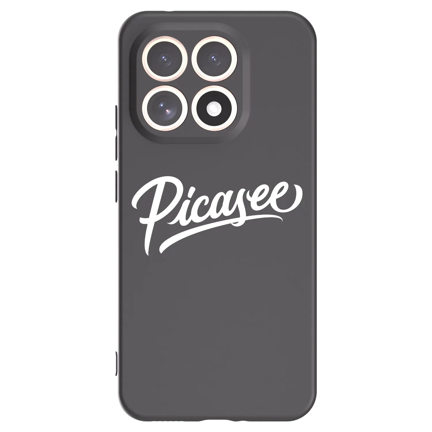 Picasee silikonowe czarne etui na Xiaomi 15T - Picasee - old logo - white