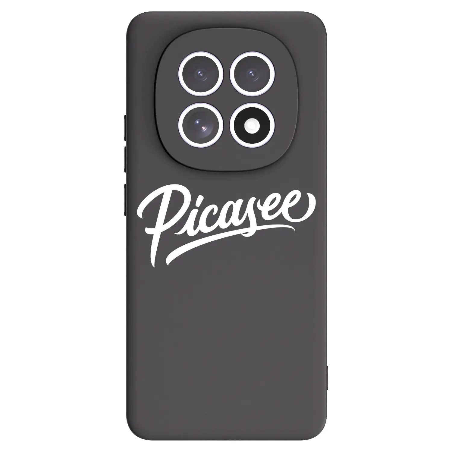 Picasee silikonowe czarne etui na Xiaomi Redmi Note 15 4G - Picasee - old logo - white