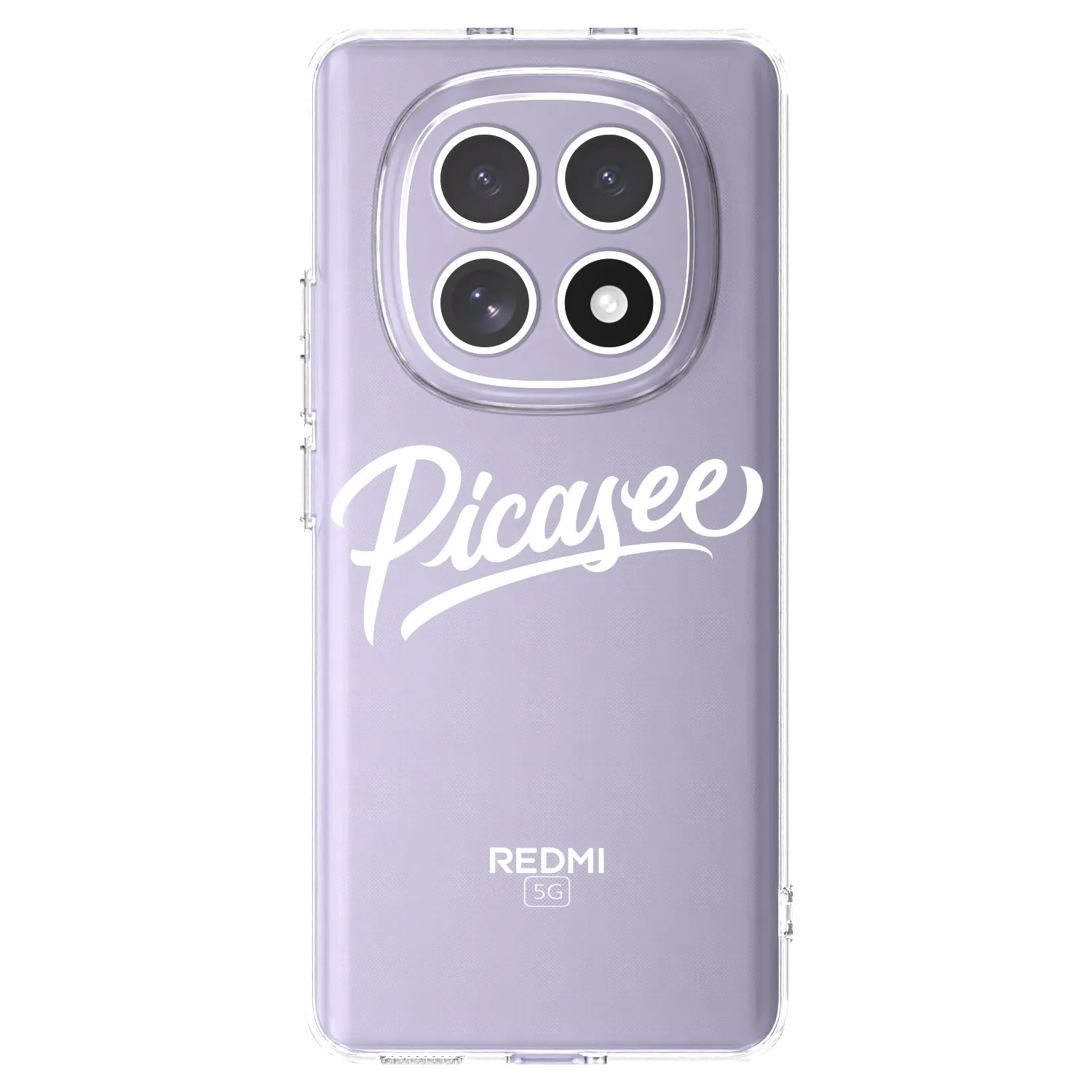 Picasee silikonowe przeźroczyste etui na Xiaomi Redmi Note 15 4G - Picasee - old logo - white